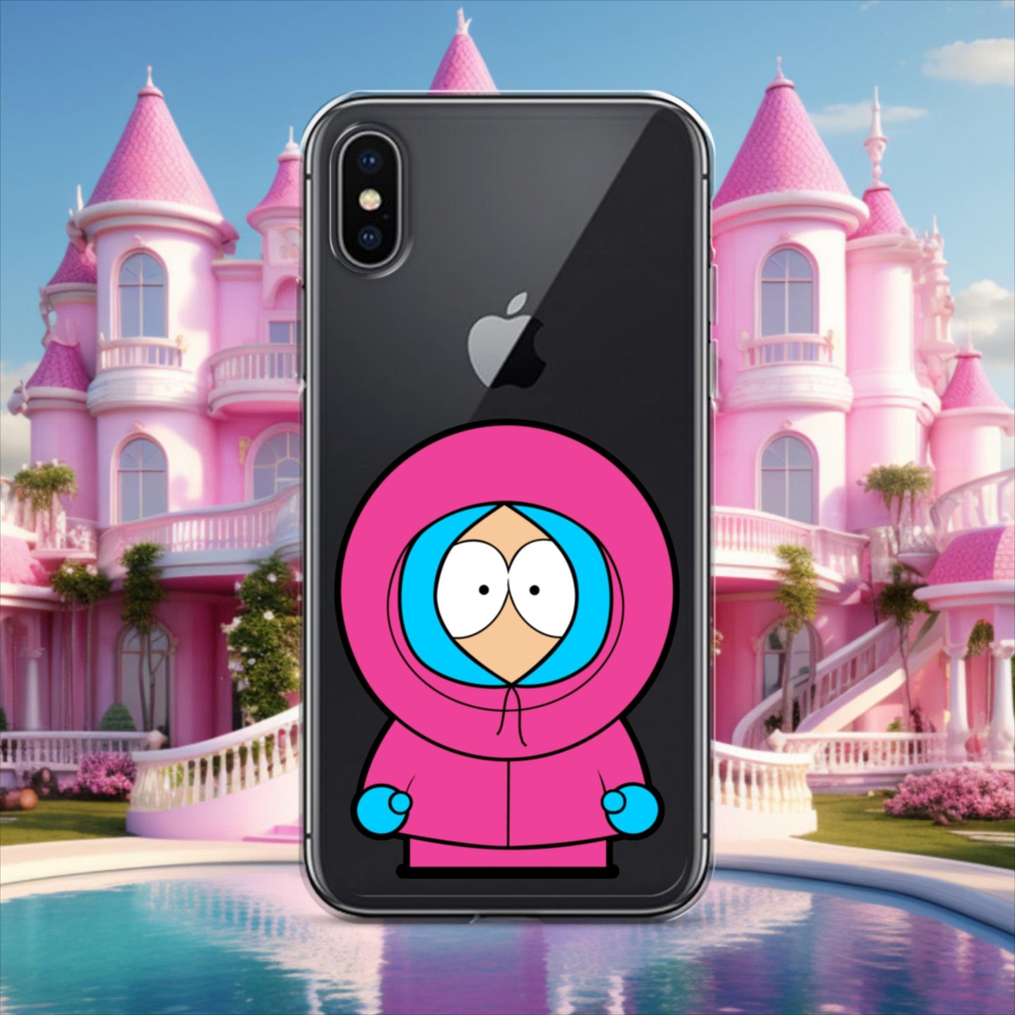 Kenny McCormick Ken Ryan Gosling Barbie South Park Kenny Clear Case for iPhone iPhone X XS Mobile Phone Cases Barbie Ken Kenny Movies South Park TV Shows Next Cult Brand