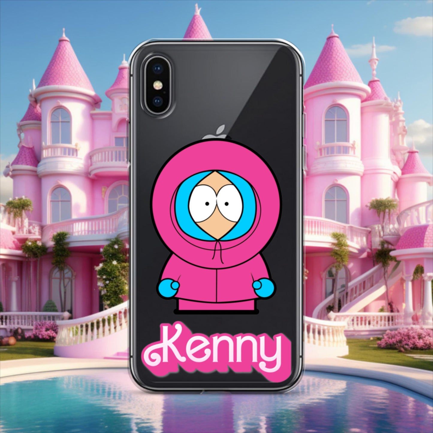 Kenny McCormick Ken Ryan Gosling Barbie South Park Kenny Clear Case for iPhone iPhone X XS Mobile Phone Cases Barbie Ken Kenny Movies South Park TV Shows Next Cult Brand