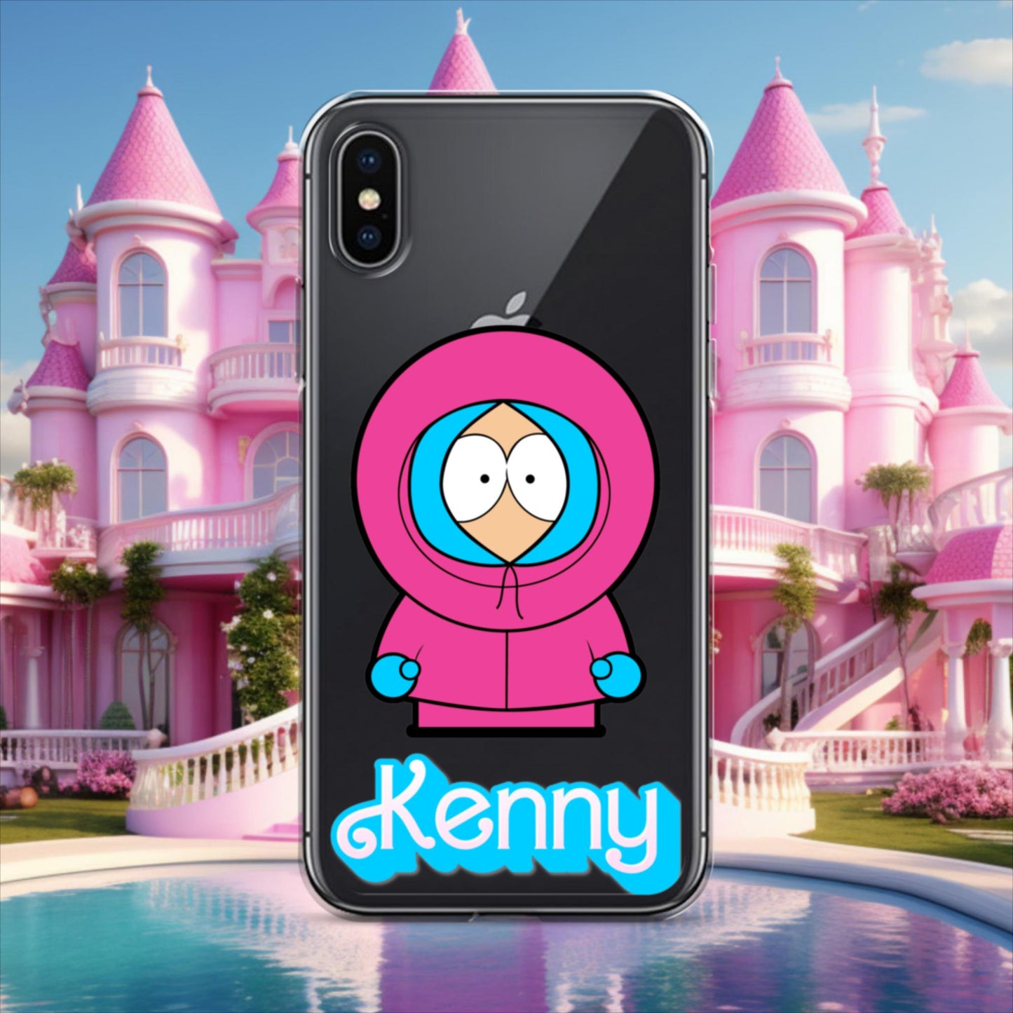 Kenny McCormick Ken Ryan Gosling Barbie South Park Kenny Clear Case for iPhone iPhone X XS Mobile Phone Cases Barbie Ken Kenny Movies South Park TV Shows Next Cult Brand