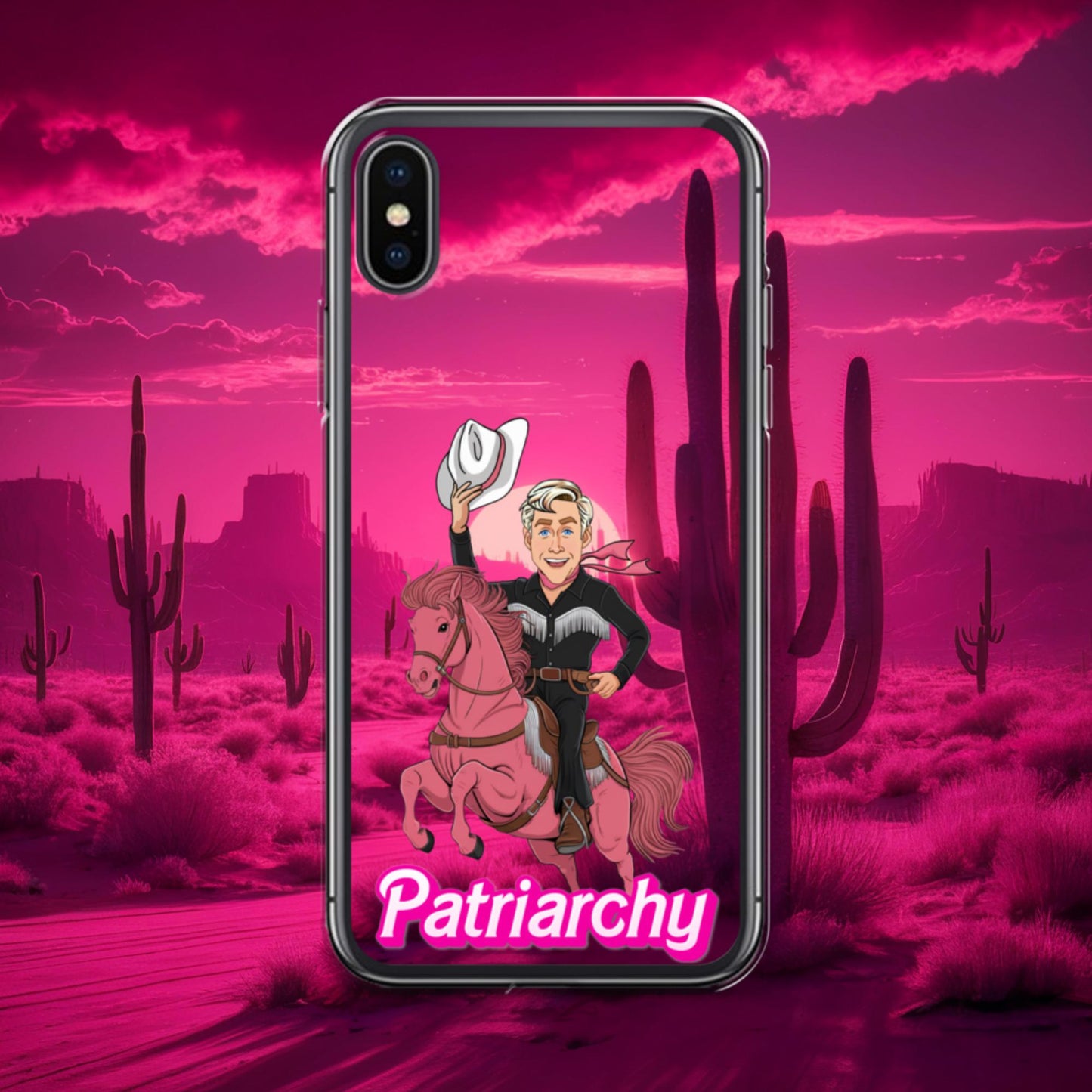 Ken Barbie Movie When I found out the patriarchy wasn't just about horses, I lost interest Clear Case for iPhone iPhone X XS Mobile Phone Cases Barbie Celebrities Ken Movies Ryan Gosling Next Cult Brand