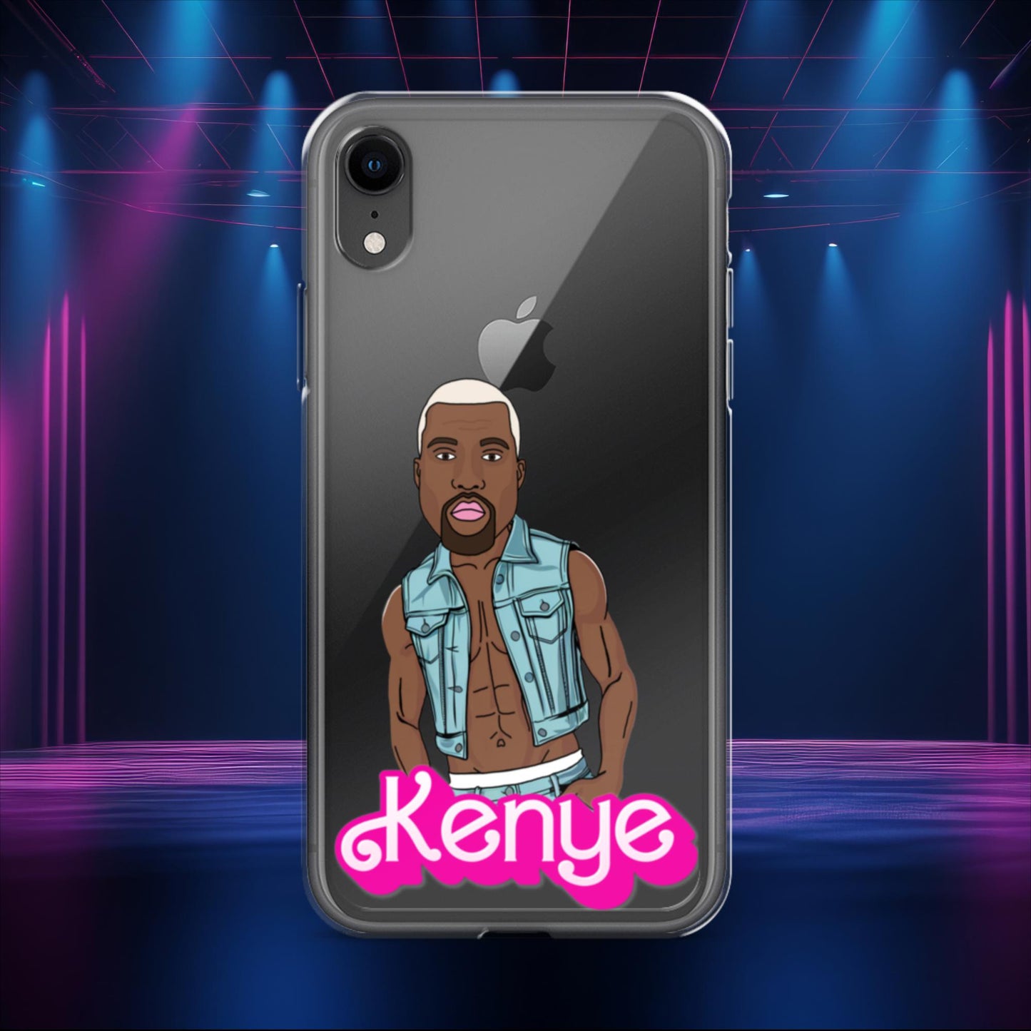 Kenye Barbie Ken Ryan Gosling Kanye West Clear Case for iPhone iPhone XR Mobile Phone Cases Barbie Kanye West Ken Movies Music Next Cult Brand