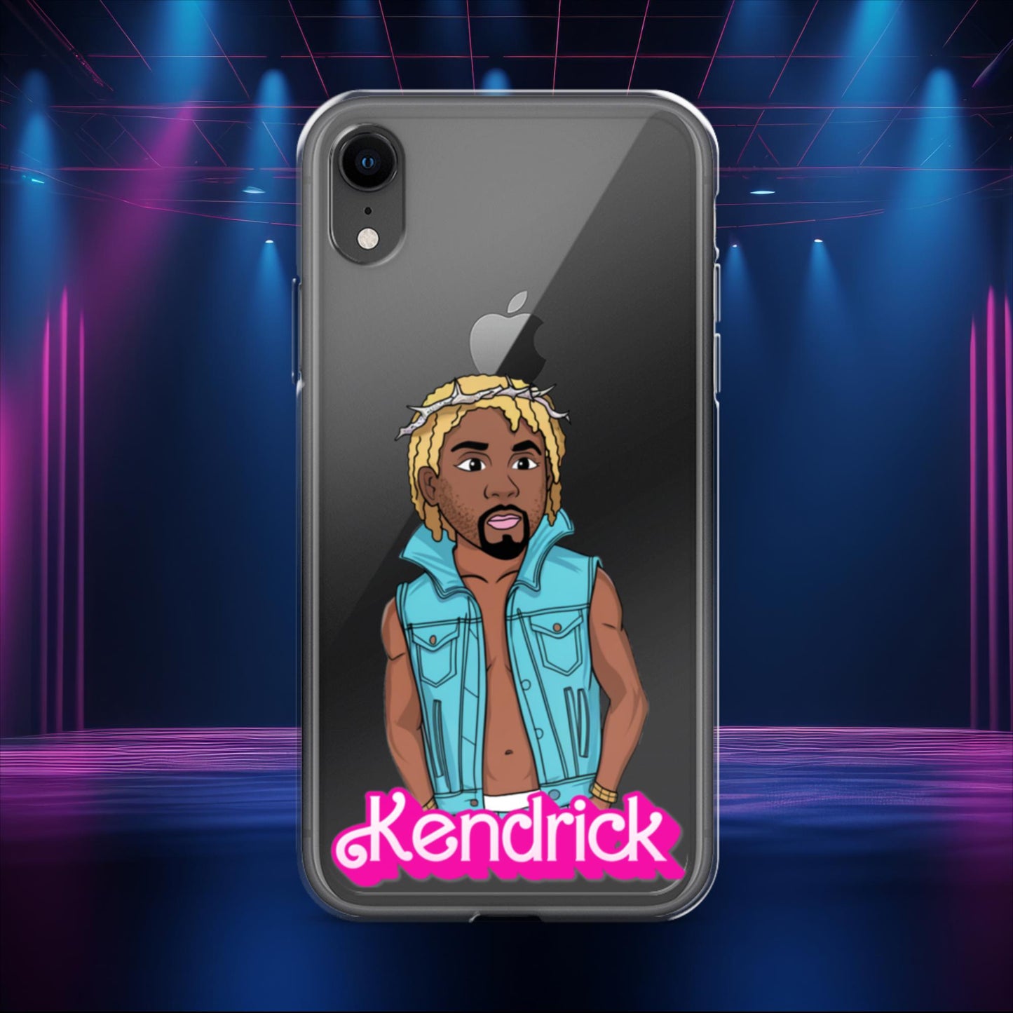 Kendrick Barbie Ken Ryan Gosling Kendrick Lamar Clear Case for iPhone iPhone XR Mobile Phone Cases Barbie Ken Kendrick Lamar Movies Music Next Cult Brand