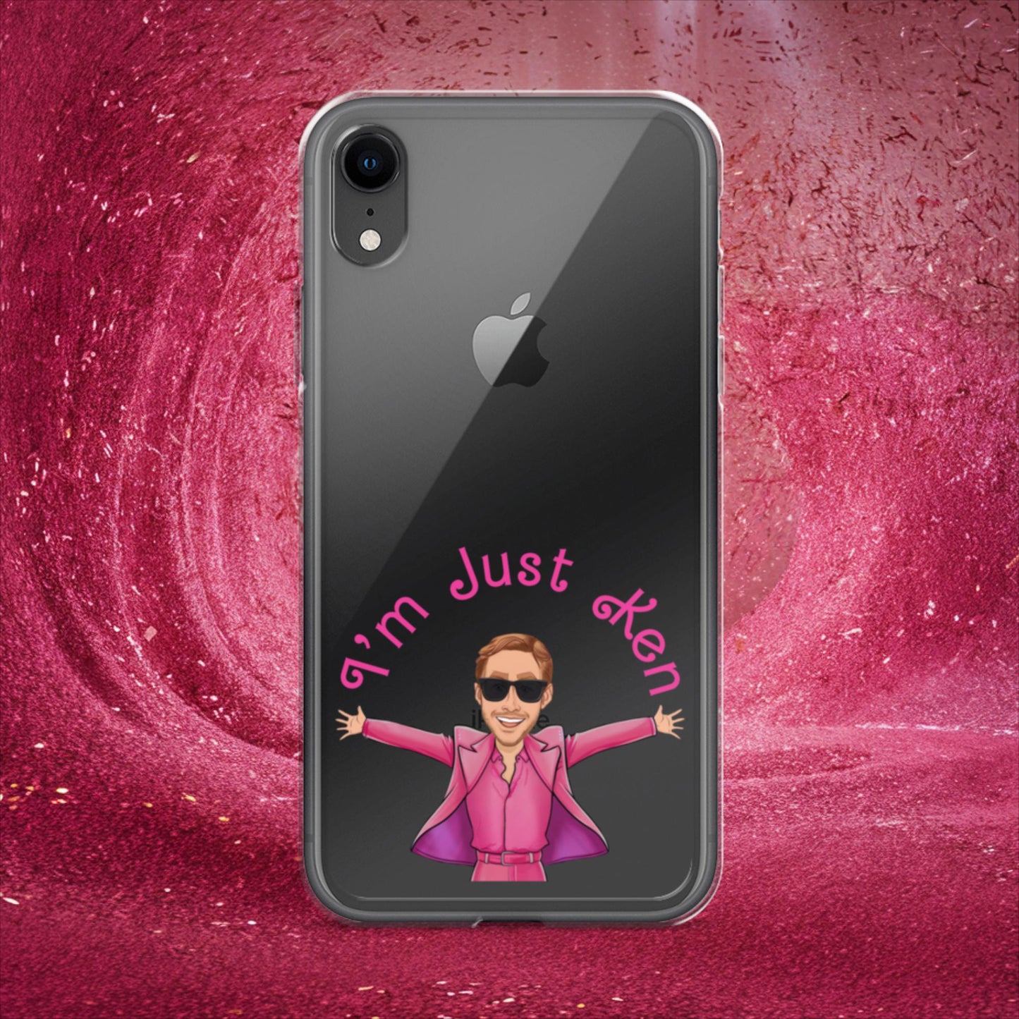 Ken Barbie Ryan Gosling I'm Just Ken Clear Case for iPhone iPhone XR Mobile Phone Cases Barbie Celebrities Ken Movies Ryan Gosling Next Cult Brand