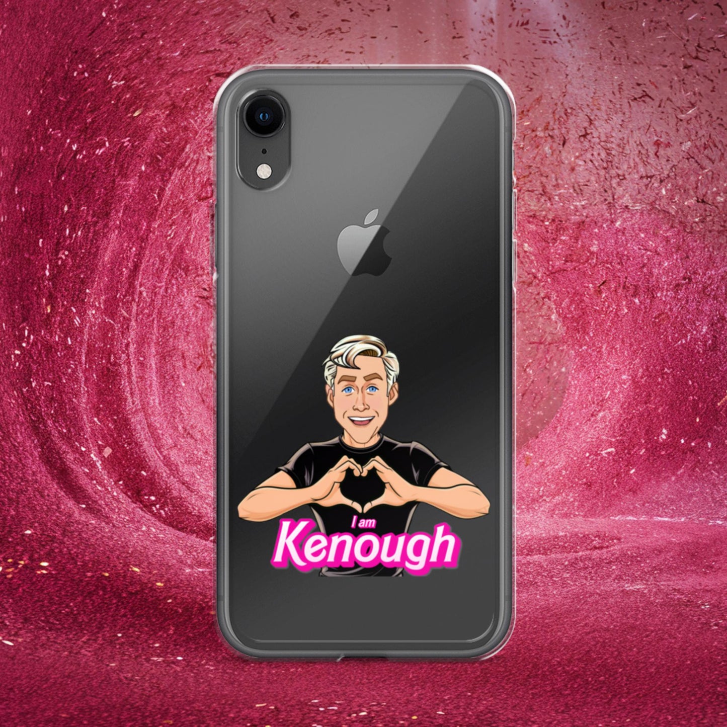 I am Kenough Ryan Gosling Ken Barbie Movie Clear Case for iPhone iPhone XR Mobile Phone Cases Barbie Celebrities Ken Movies Ryan Gosling Next Cult Brand