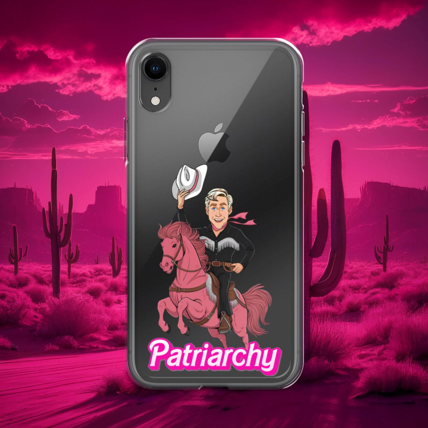 Ken Barbie Movie When I found out the patriarchy wasn't just about horses, I lost interest Clear Case for iPhone iPhone XR Mobile Phone Cases Barbie Celebrities Ken Movies Ryan Gosling Next Cult Brand