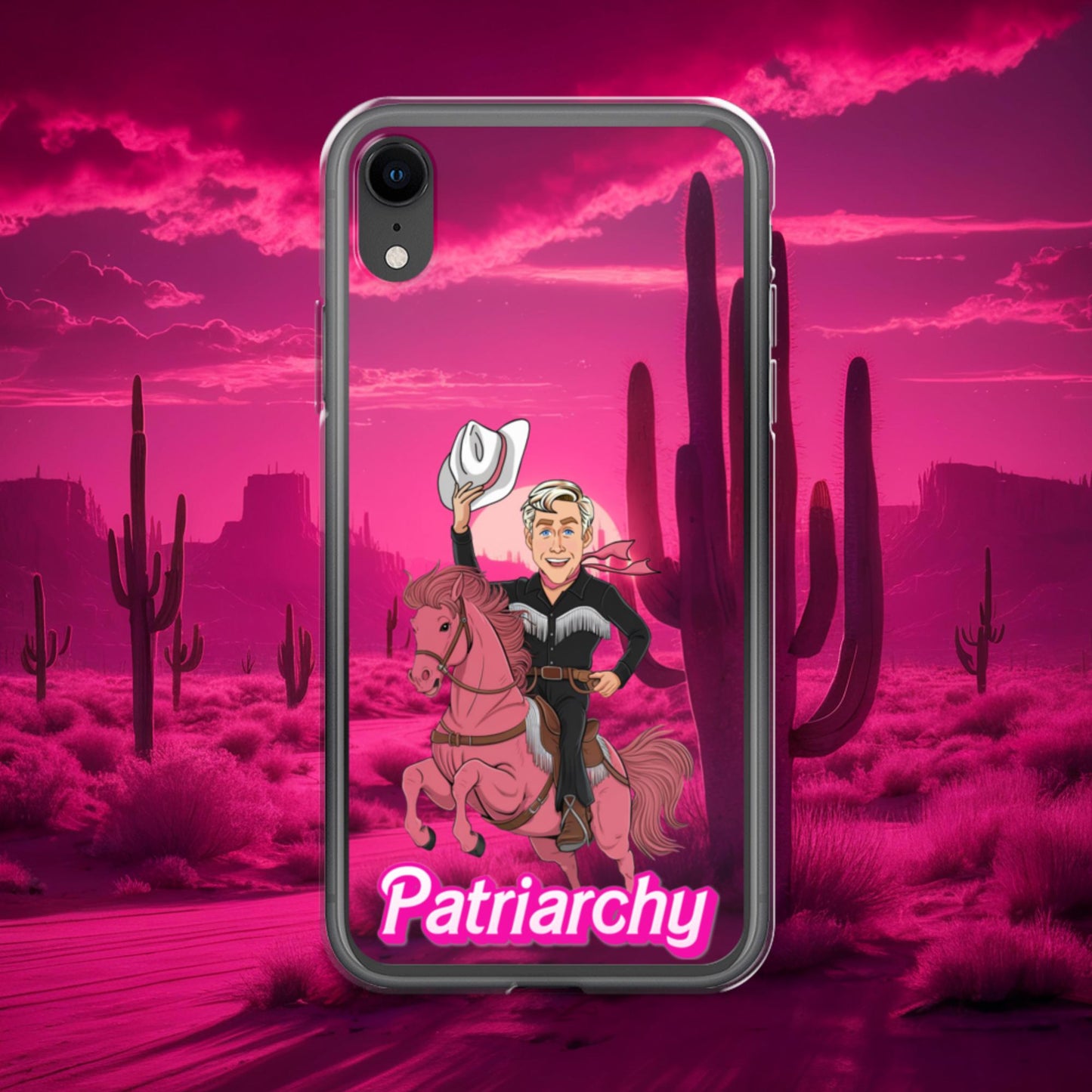Ken Barbie Movie When I found out the patriarchy wasn't just about horses, I lost interest Clear Case for iPhone iPhone XR Mobile Phone Cases Barbie Celebrities Ken Movies Ryan Gosling Next Cult Brand