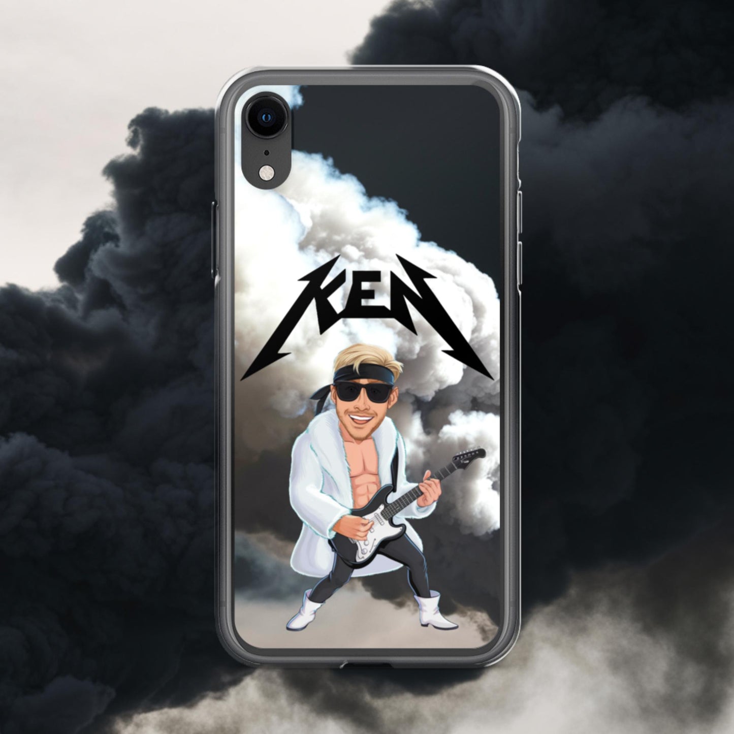 Rockstar Ken Barbie Movie Ryan Gosling Clear Case for iPhone iPhone XR Mobile Phone Cases Barbie Celebrities Ken Movies Ryan Gosling Next Cult Brand