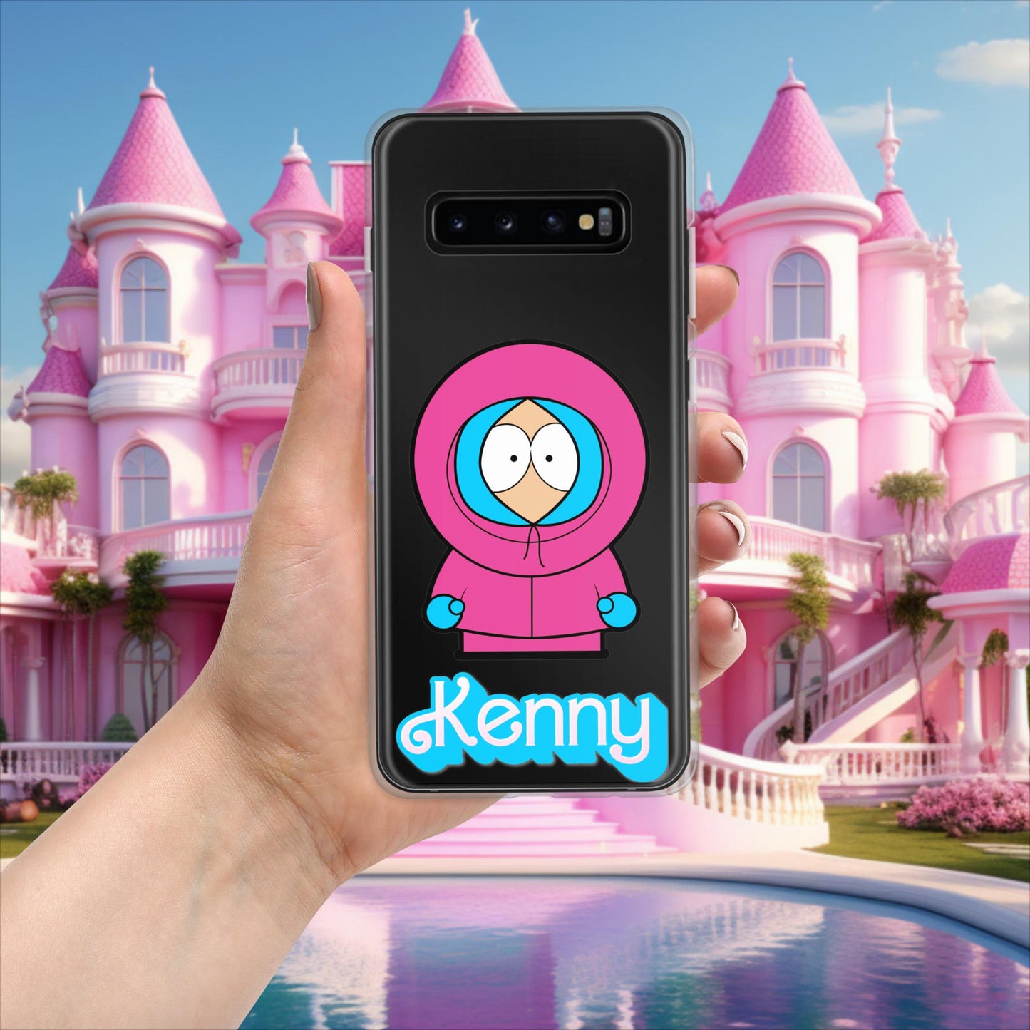 Kenny McCormick Ken Ryan Gosling Barbie South Park Kenny Clear Case for Samsung Samsung Galaxy S10+ Mobile Phone Cases Barbie Ken Kenny Movies South Park TV Shows Next Cult Brand