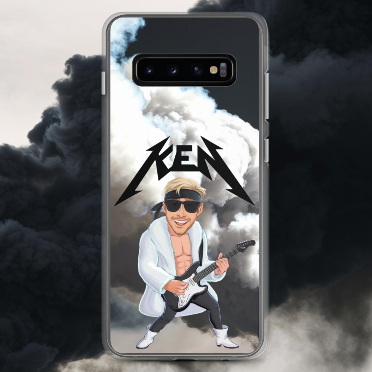 Rockstar Ken Barbie Movie Ryan Gosling Clear Case for Samsung Samsung Galaxy S10+ Mobile Phone Cases Barbie Celebrities Ken Movies Ryan Gosling Next Cult Brand