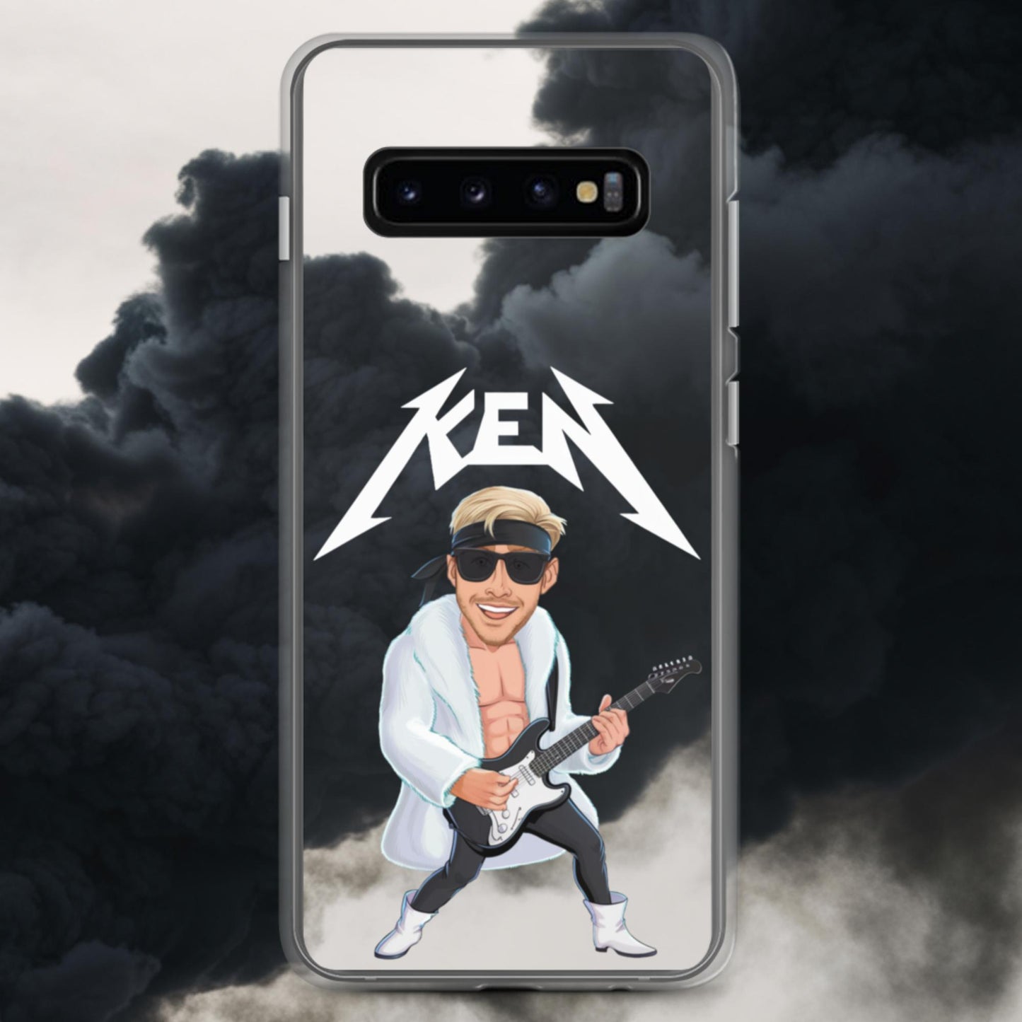 Rockstar Ken Barbie Movie Ryan Gosling Clear Case for Samsung Samsung Galaxy S10+ Mobile Phone Cases Barbie Celebrities Ken Movies Ryan Gosling Next Cult Brand