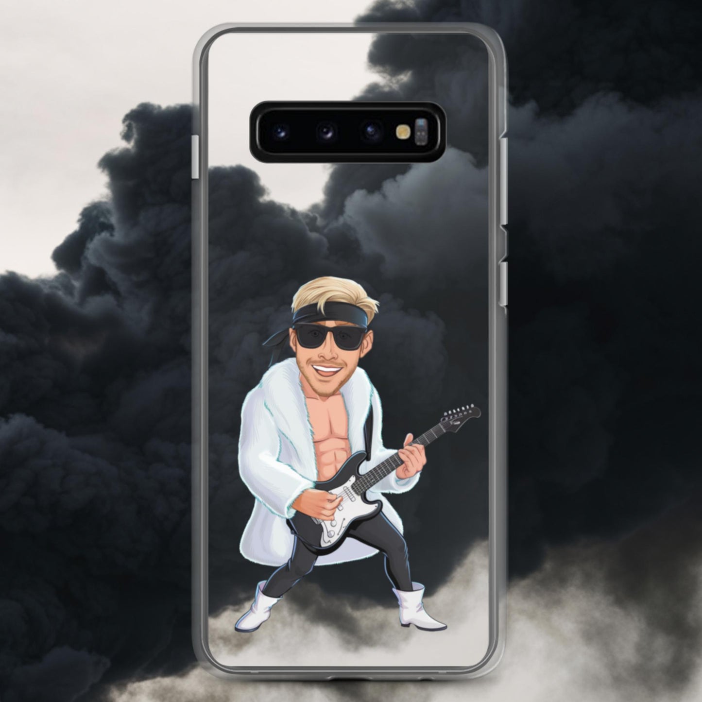 Rockstar Ken Barbie Movie Ryan Gosling Clear Case for Samsung Samsung Galaxy S10+ Mobile Phone Cases Barbie Celebrities Ken Movies Music Rock Music Ryan Gosling Next Cult Brand