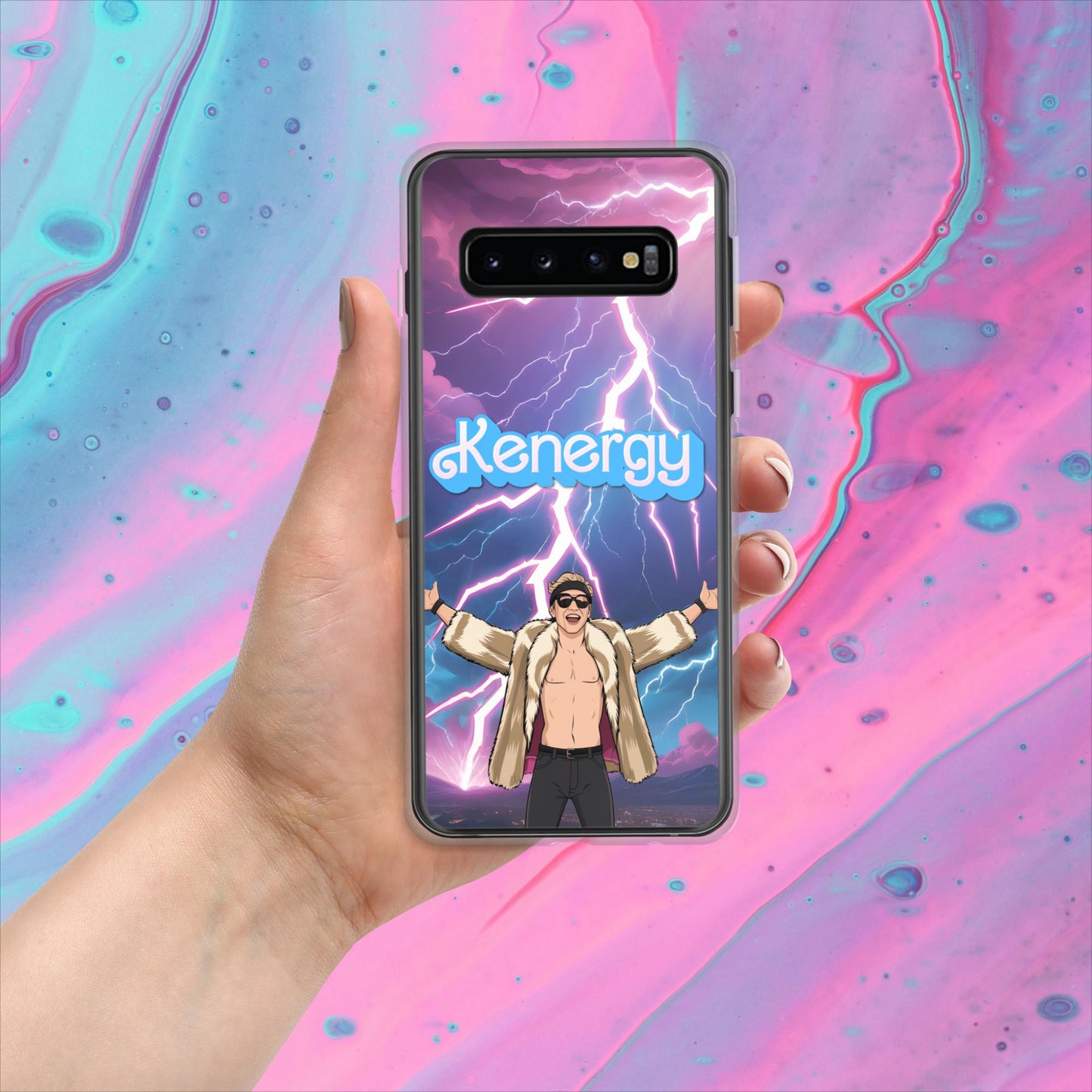 Kenergy Barbie Ryan Gosling Ken Clear Case for Samsung Samsung Galaxy S10 Mobile Phone Cases Barbie Celebrities Ken Kenergy Movies Ryan Gosling Next Cult Brand