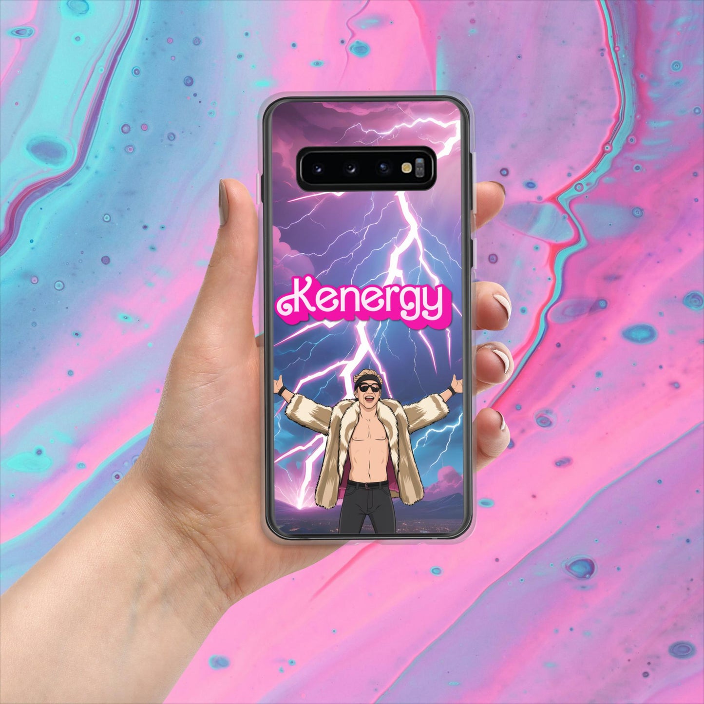 Kenergy Barbie Ryan Gosling Ken Clear Case for Samsung Samsung Galaxy S10 Mobile Phone Cases Barbie Celebrities Ken Kenergy Movies Ryan Gosling Next Cult Brand