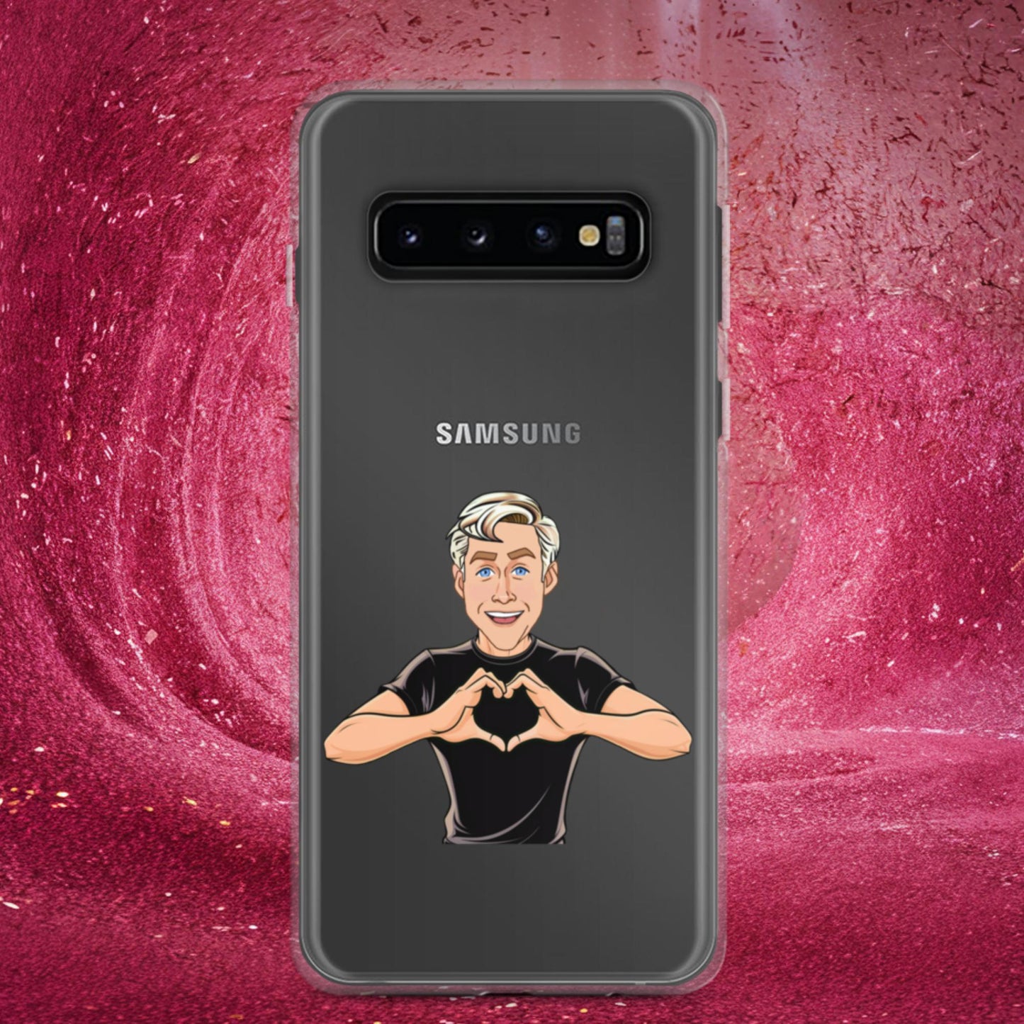 I Love Ryan Gosling Ken Barbie Movie I am Kenough Clear Case for Samsung Samsung Galaxy S10 Mobile Phone Cases Barbie Celebrities Ken Movies Ryan Gosling Next Cult Brand