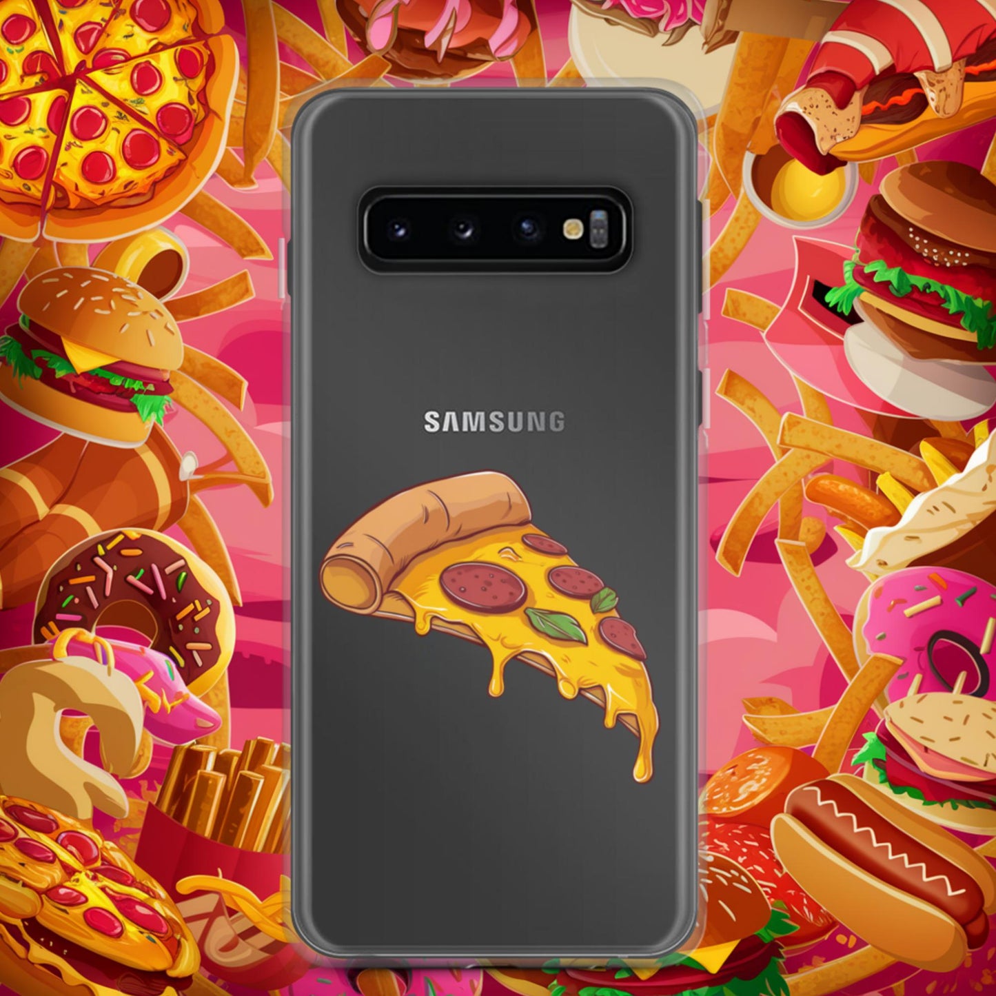 Pizza I Love Pizza Clear Case for Samsung Samsung Galaxy S10 Mobile Phone Cases Fast Food Pizza Next Cult Brand