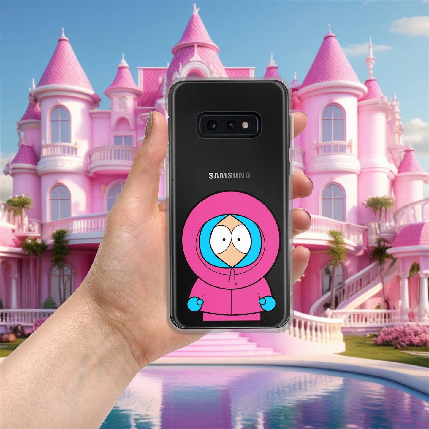 Kenny McCormick Ken Ryan Gosling Barbie South Park Kenny Clear Case for Samsung Samsung Galaxy S10e Mobile Phone Cases Barbie Ken Kenny Movies South Park TV Shows Next Cult Brand
