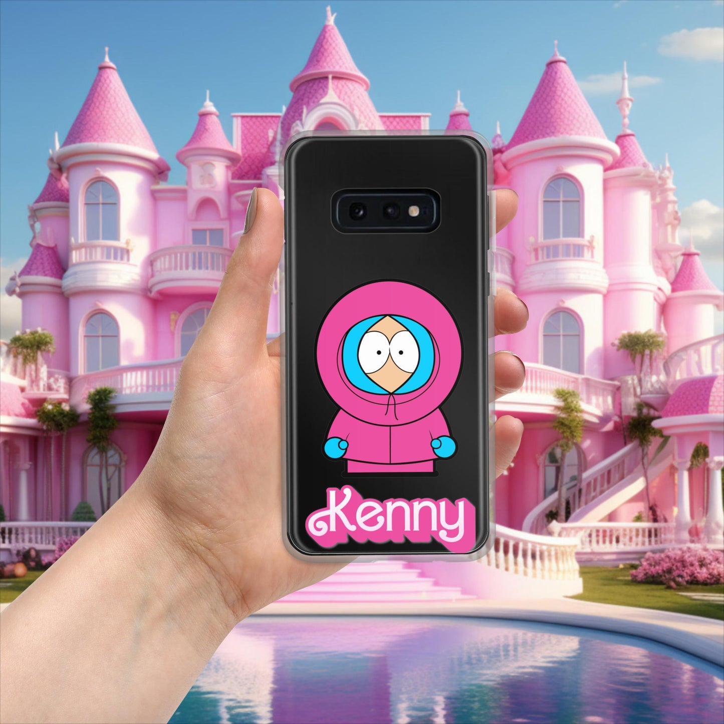Kenny McCormick Ken Ryan Gosling Barbie South Park Kenny Clear Case for Samsung Samsung Galaxy S10e Mobile Phone Cases Barbie Ken Kenny Movies South Park TV Shows Next Cult Brand