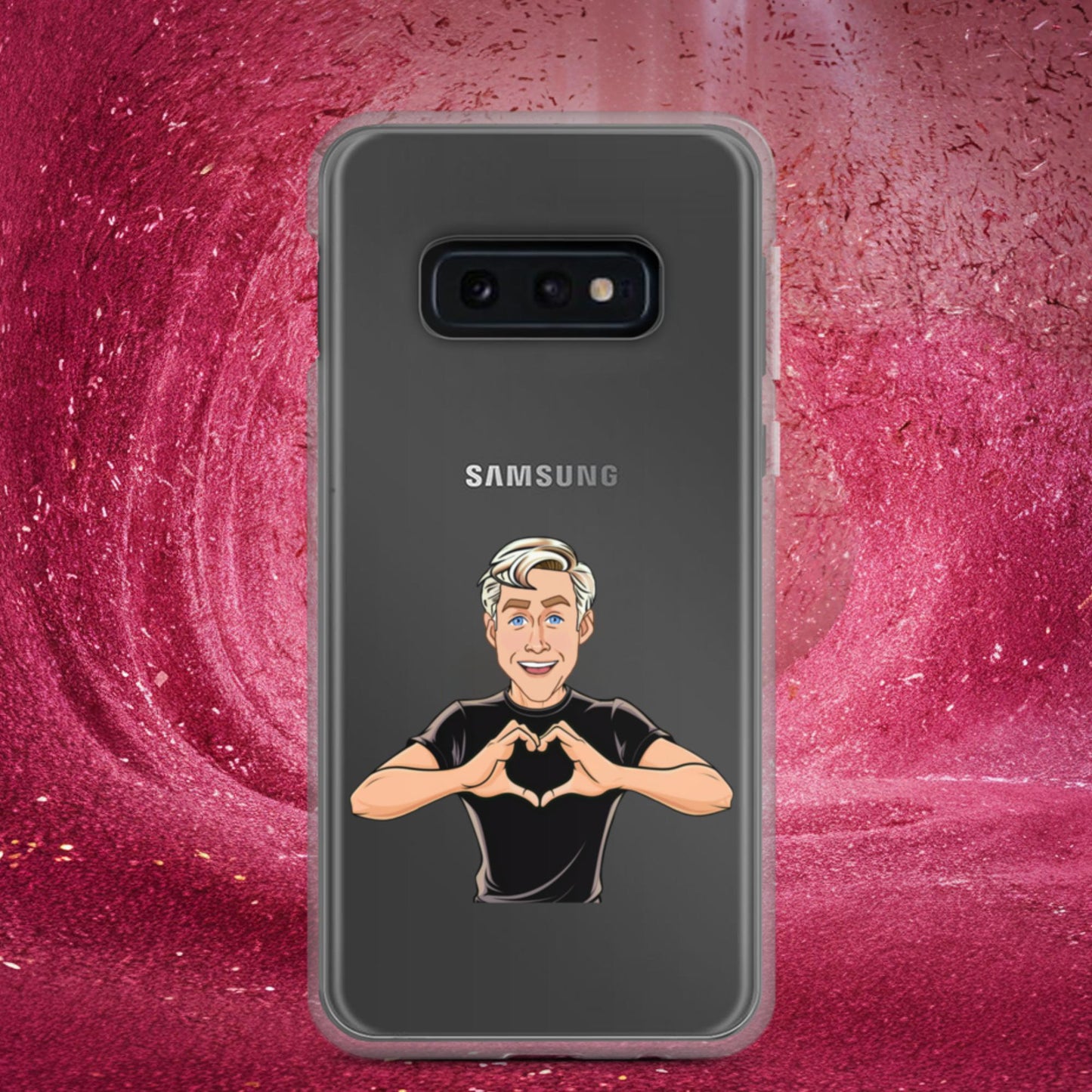 I Love Ryan Gosling Ken Barbie Movie I am Kenough Clear Case for Samsung Samsung Galaxy S10e Mobile Phone Cases Barbie Celebrities Ken Movies Ryan Gosling Next Cult Brand