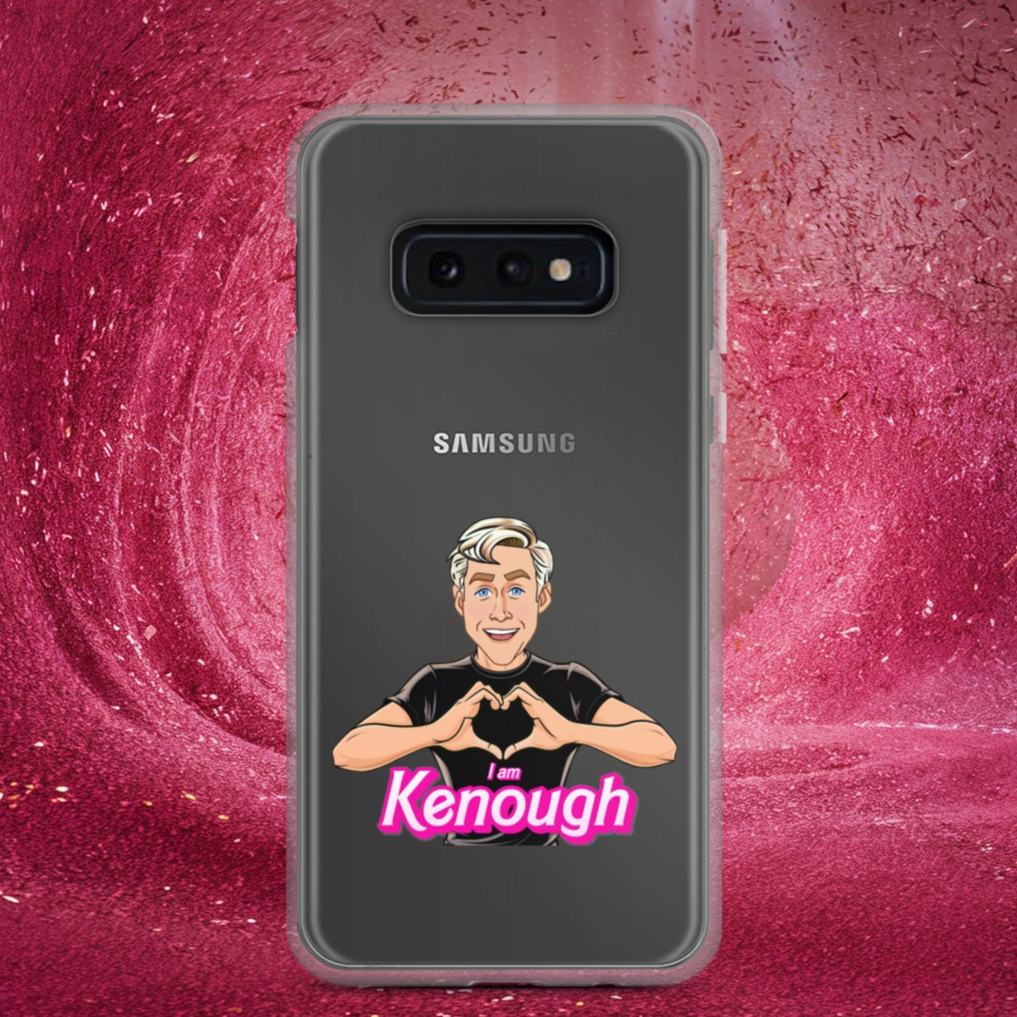 I am Kenough Ryan Gosling Ken Barbie Movie Clear Case for Samsung Samsung Galaxy S10e Mobile Phone Cases Barbie Celebrities Ken Movies Ryan Gosling Next Cult Brand