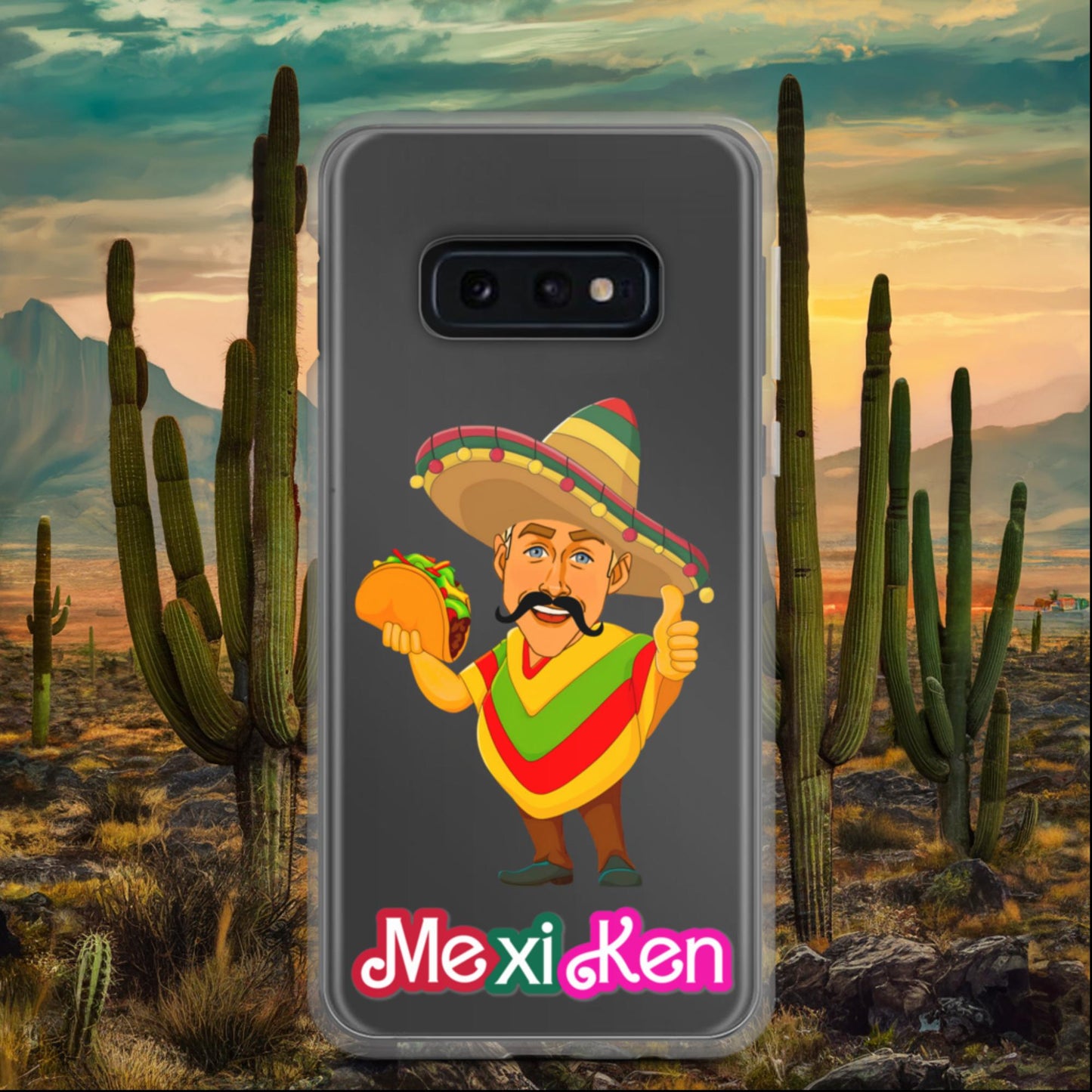 MexiKen Ken Barbie Movie Ryan Gosling Mexican Clear Case for Samsung Samsung Galaxy S10e Mobile Phone Cases Barbie Celebrities Ken Mexico Movies Ryan Gosling Next Cult Brand