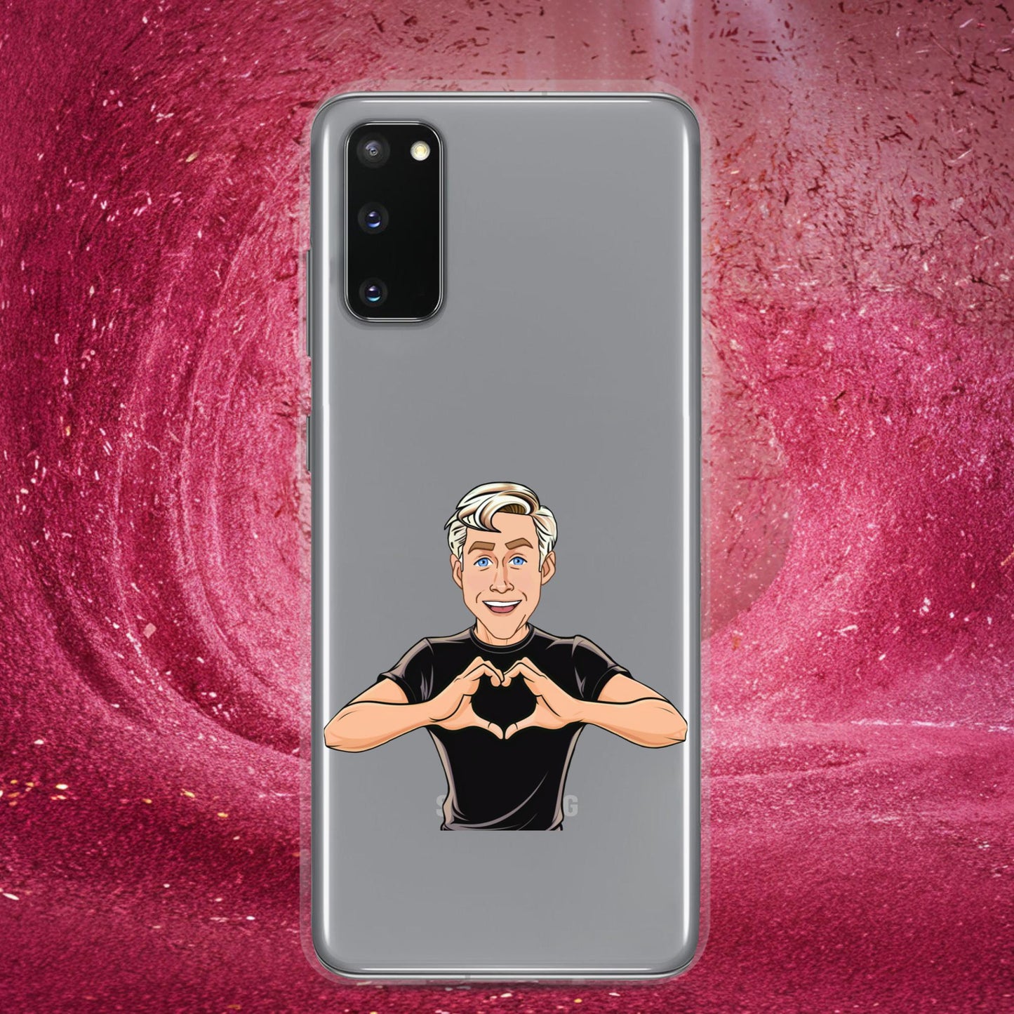 I Love Ryan Gosling Ken Barbie Movie I am Kenough Clear Case for Samsung Samsung Galaxy S20 Mobile Phone Cases Barbie Celebrities Ken Movies Ryan Gosling Next Cult Brand