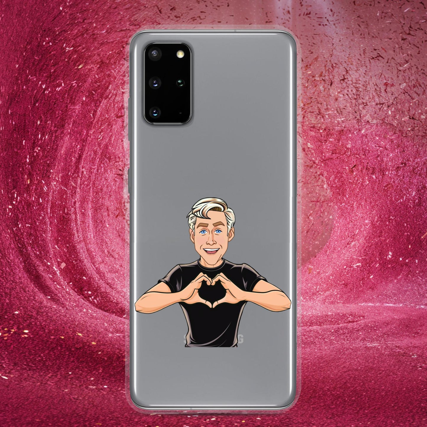 I Love Ryan Gosling Ken Barbie Movie I am Kenough Clear Case for Samsung Samsung Galaxy S20 Plus Mobile Phone Cases Barbie Celebrities Ken Movies Ryan Gosling Next Cult Brand