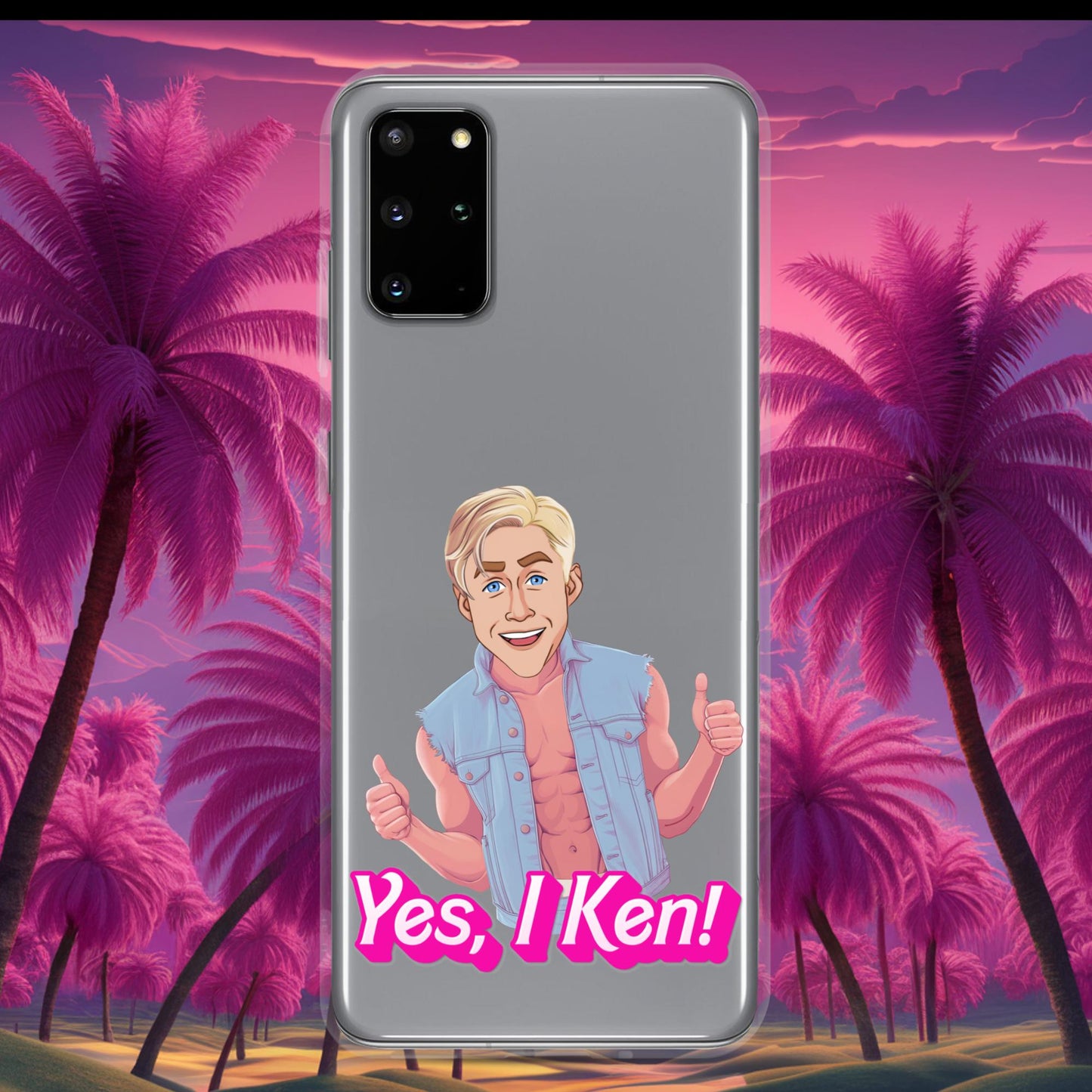 Yes I Ken Yes I can Ryan Gosling Ken Barbie Movie Clear Case for Samsung Samsung Galaxy S20 Plus Mobile Phone Cases Barbie Celebrities Ken Movies Ryan Gosling Next Cult Brand