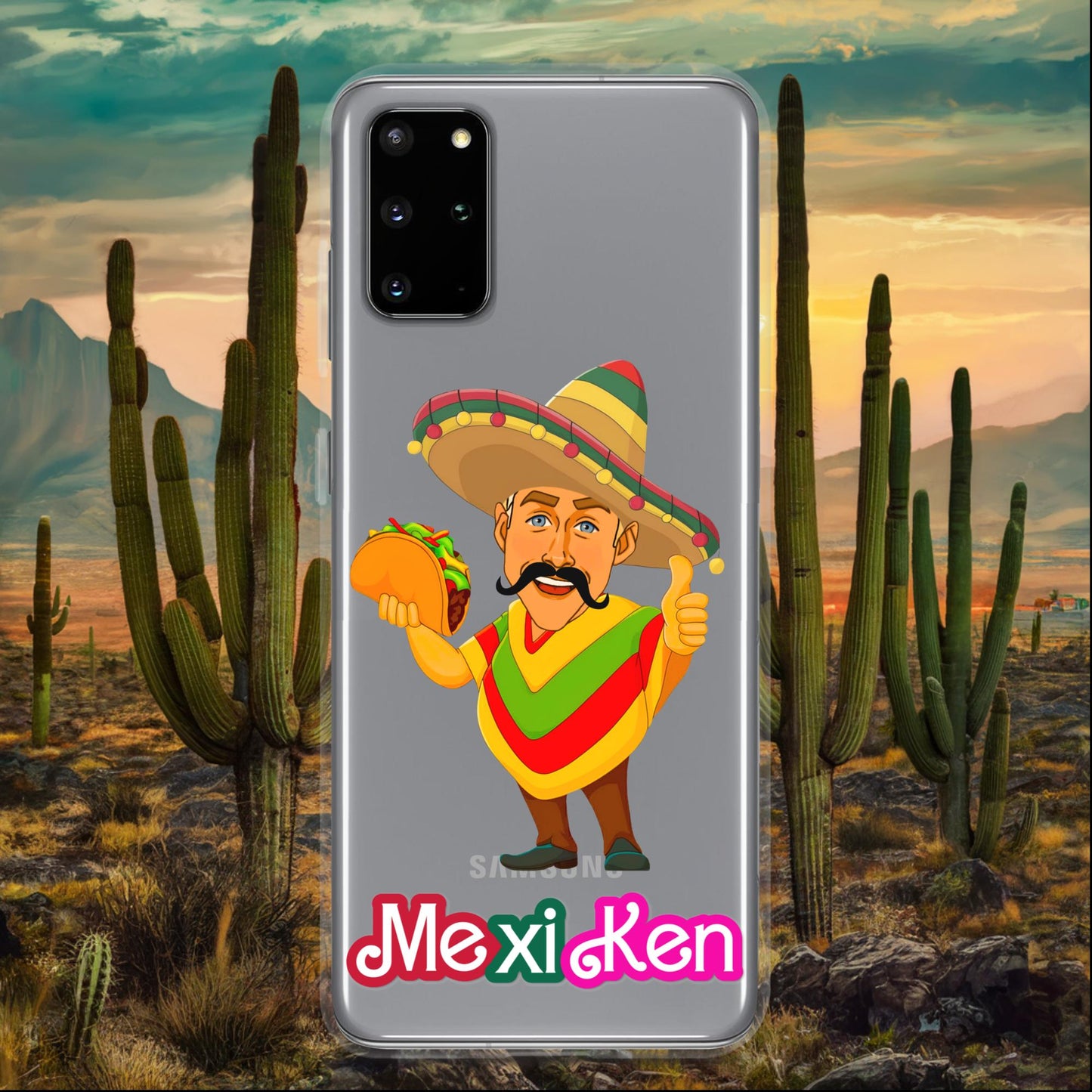 MexiKen Ken Barbie Movie Ryan Gosling Mexican Clear Case for Samsung Samsung Galaxy S20 Plus Mobile Phone Cases Barbie Celebrities Ken Mexico Movies Ryan Gosling Next Cult Brand