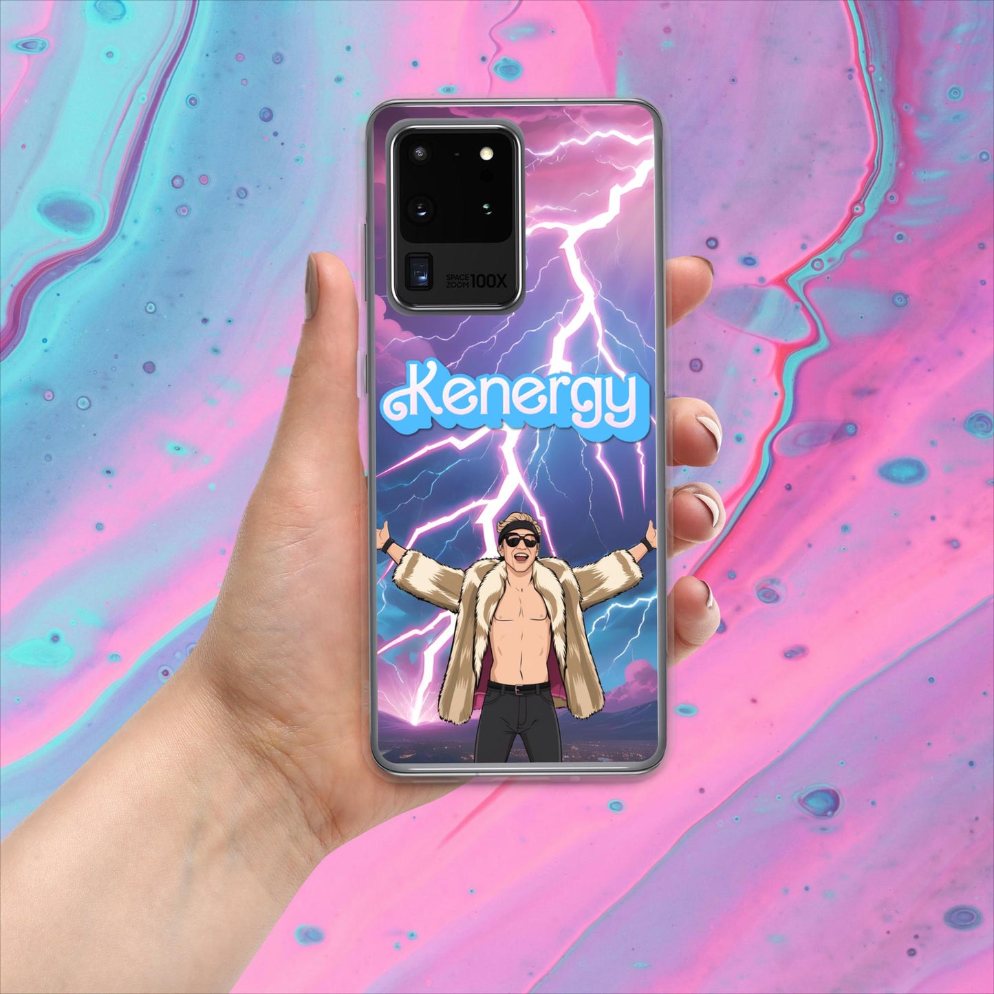 Kenergy Barbie Ryan Gosling Ken Clear Case for Samsung Samsung Galaxy S20 Ultra Mobile Phone Cases Barbie Celebrities Ken Kenergy Movies Ryan Gosling Next Cult Brand