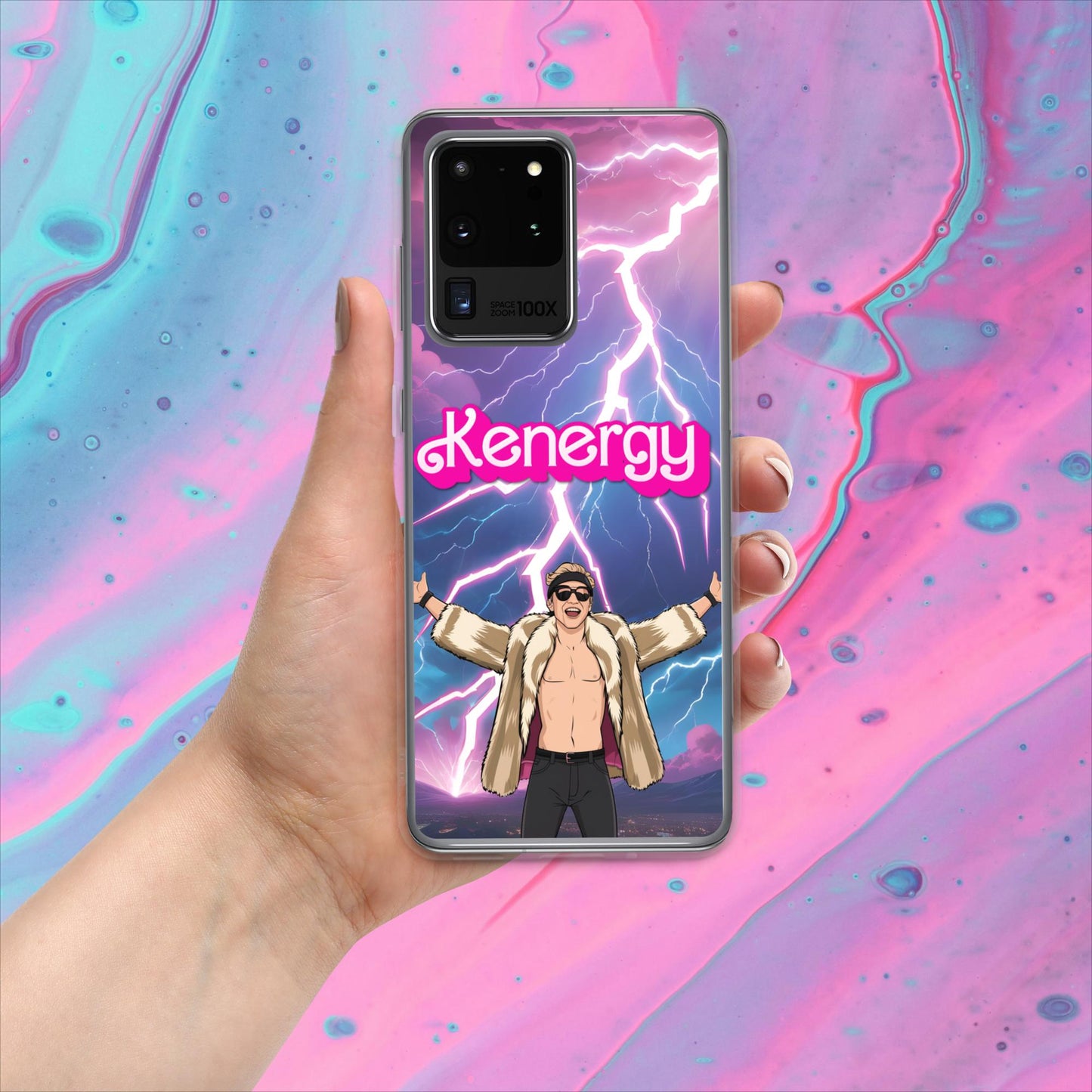 Kenergy Barbie Ryan Gosling Ken Clear Case for Samsung Samsung Galaxy S20 Ultra Mobile Phone Cases Barbie Celebrities Ken Kenergy Movies Ryan Gosling Next Cult Brand
