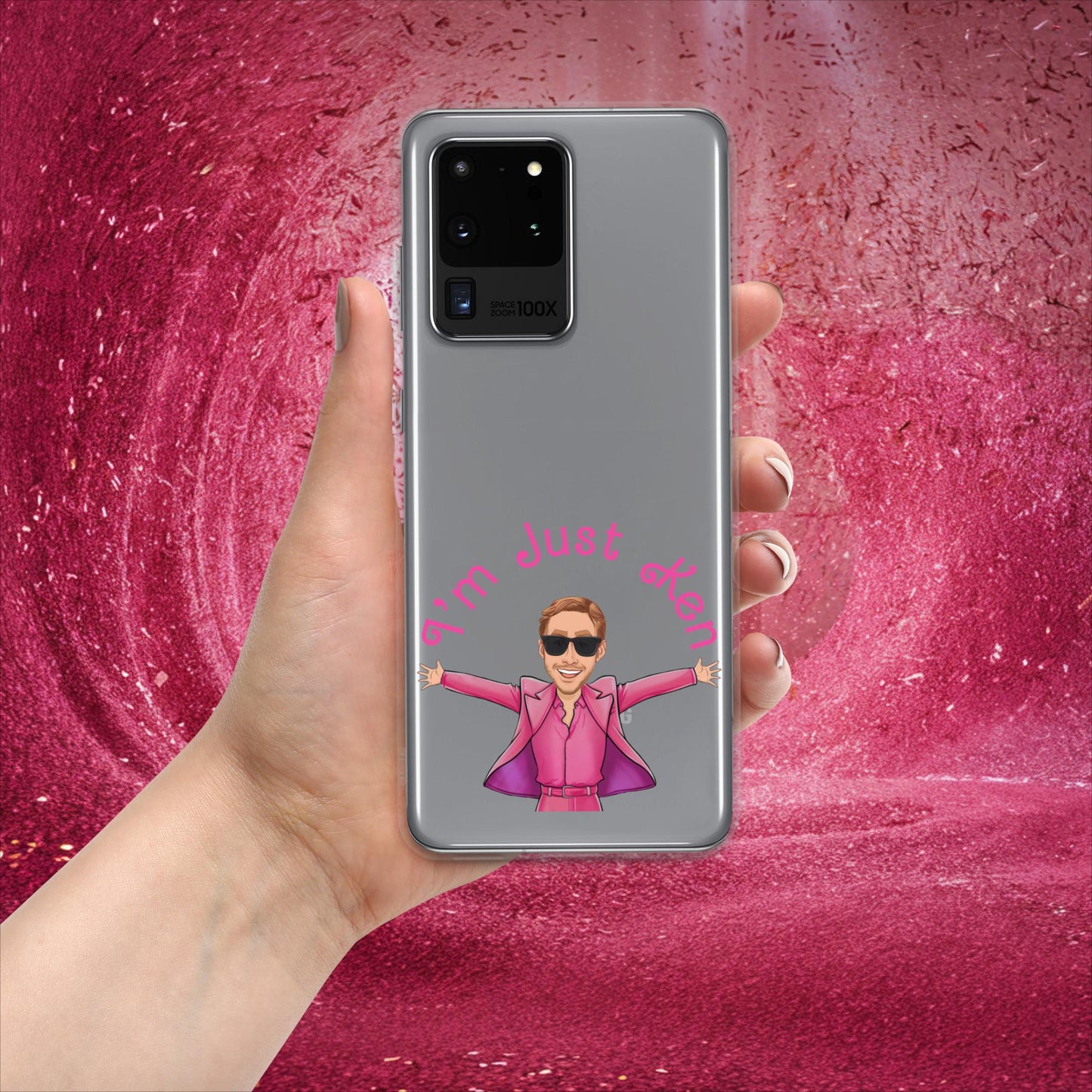Ken Barbie Ryan Gosling I'm Just Ken Clear Case for Samsung Samsung Galaxy S20 Ultra Mobile Phone Cases Barbie Celebrities Ken Movies Ryan Gosling Next Cult Brand
