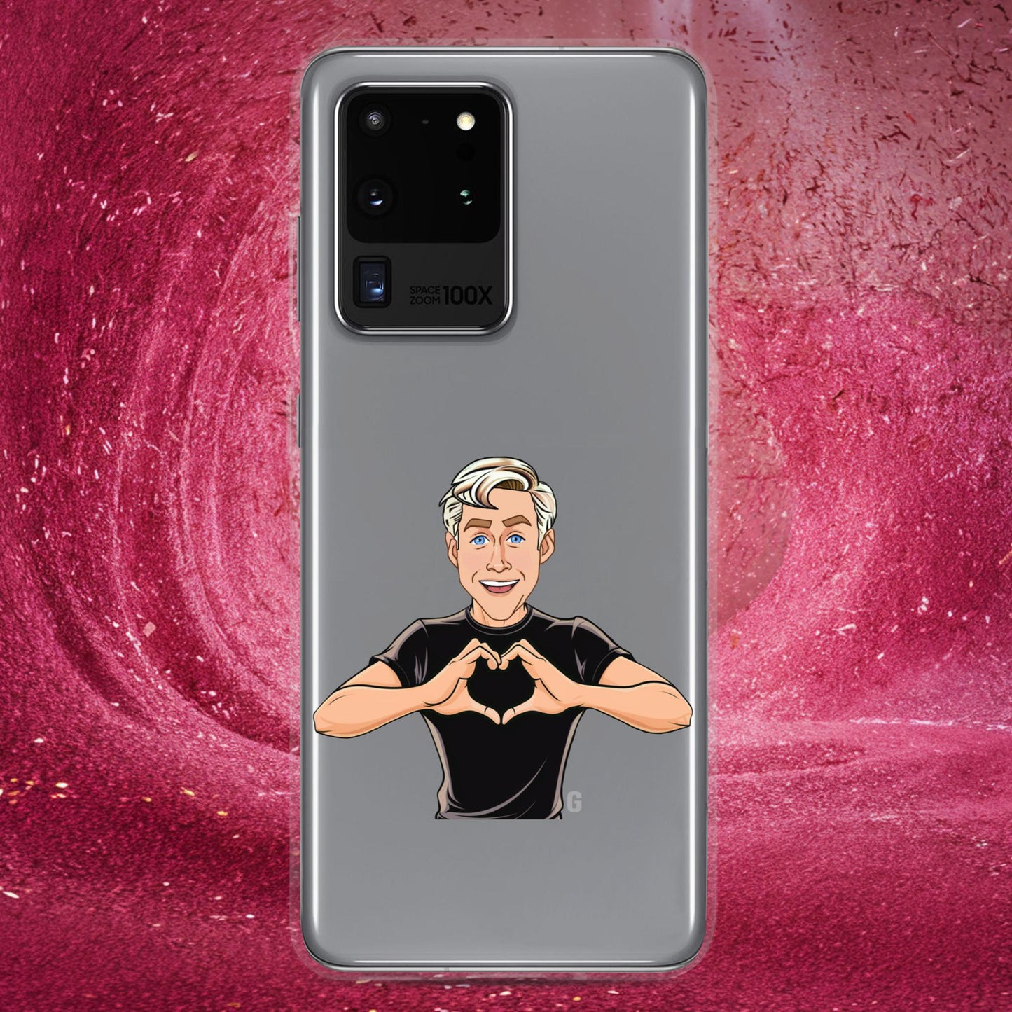 I Love Ryan Gosling Ken Barbie Movie I am Kenough Clear Case for Samsung Samsung Galaxy S20 Ultra Mobile Phone Cases Barbie Celebrities Ken Movies Ryan Gosling Next Cult Brand