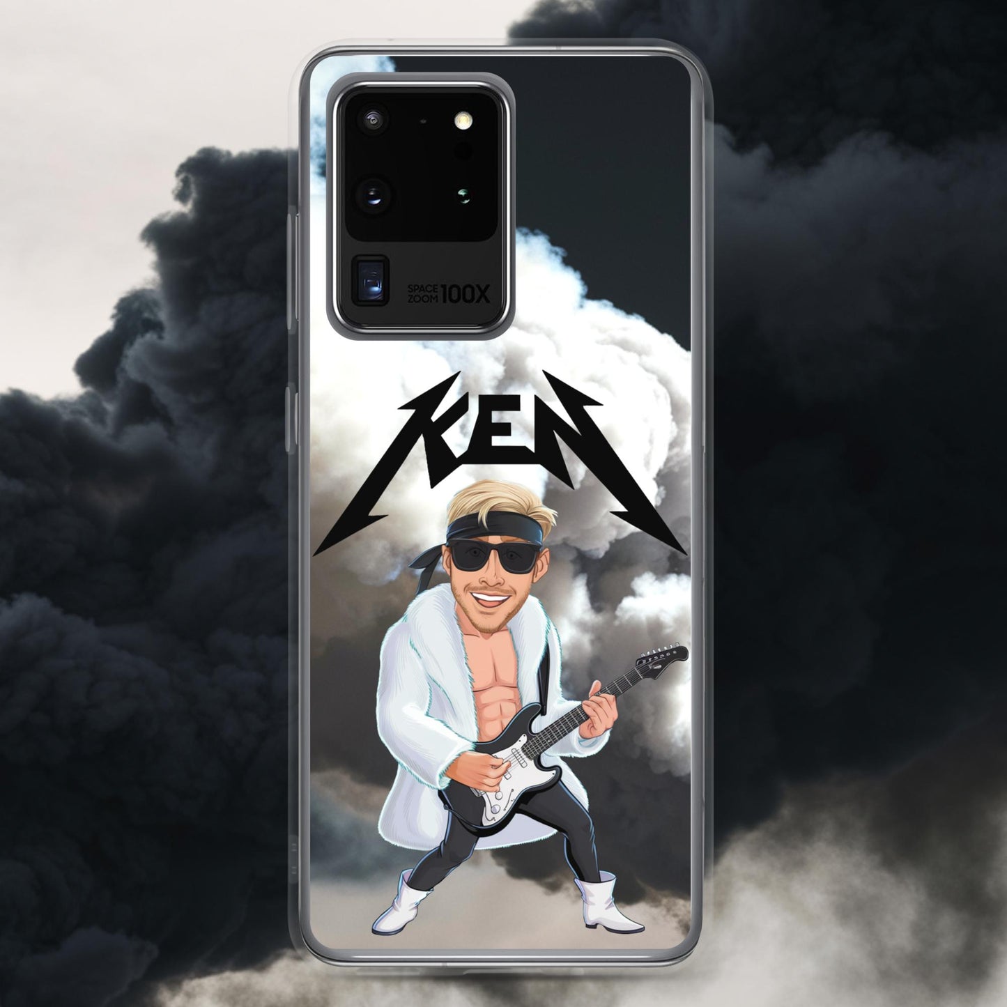 Rockstar Ken Barbie Movie Ryan Gosling Clear Case for Samsung Samsung Galaxy S20 Ultra Mobile Phone Cases Barbie Celebrities Ken Movies Ryan Gosling Next Cult Brand