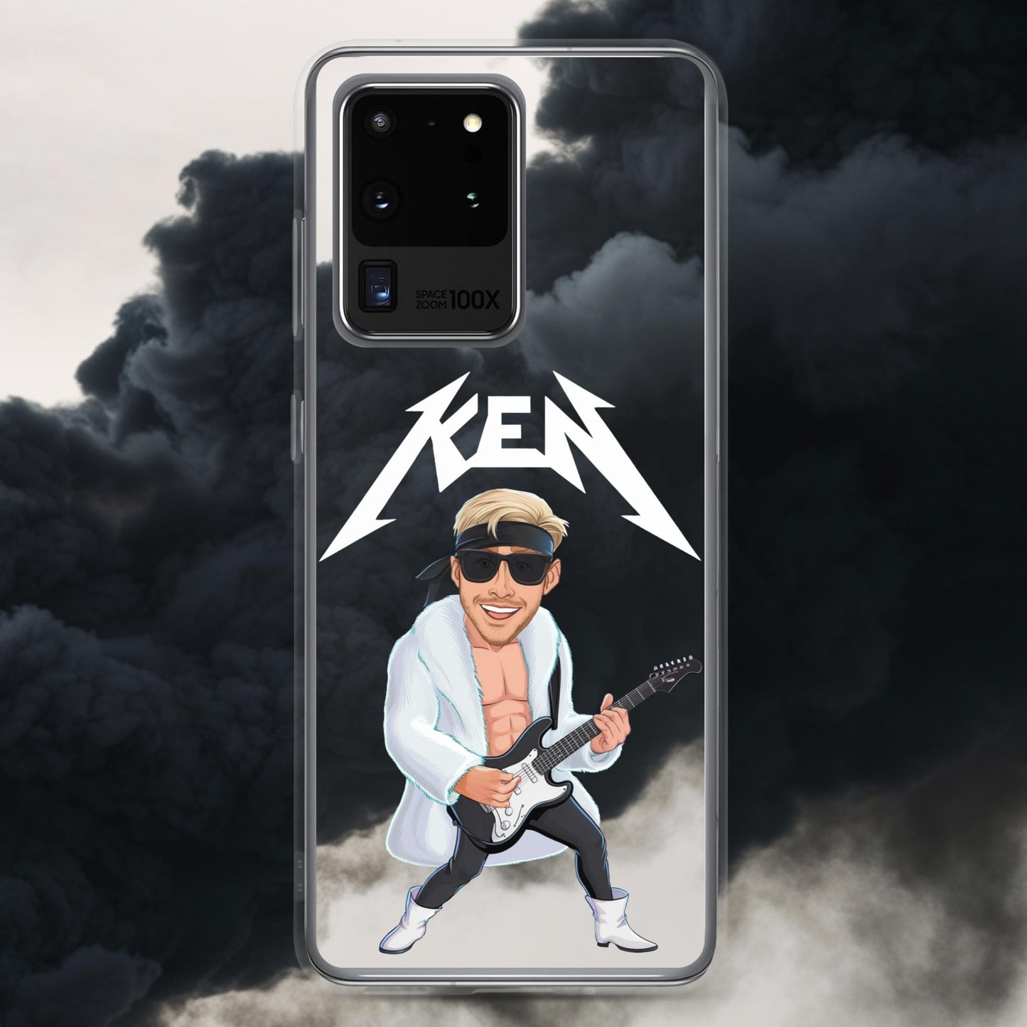Rockstar Ken Barbie Movie Ryan Gosling Clear Case for Samsung Samsung Galaxy S20 Ultra Mobile Phone Cases Barbie Celebrities Ken Movies Ryan Gosling Next Cult Brand