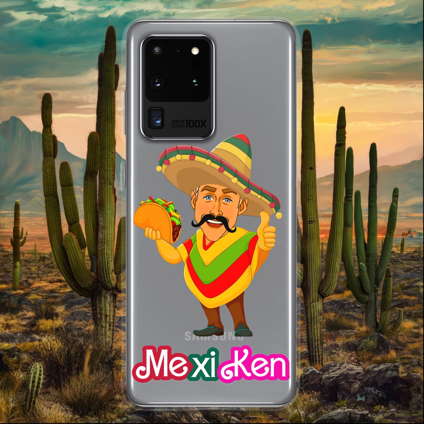 MexiKen Ken Barbie Movie Ryan Gosling Mexican Clear Case for Samsung Samsung Galaxy S20 Ultra Mobile Phone Cases Barbie Celebrities Ken Mexico Movies Ryan Gosling Next Cult Brand