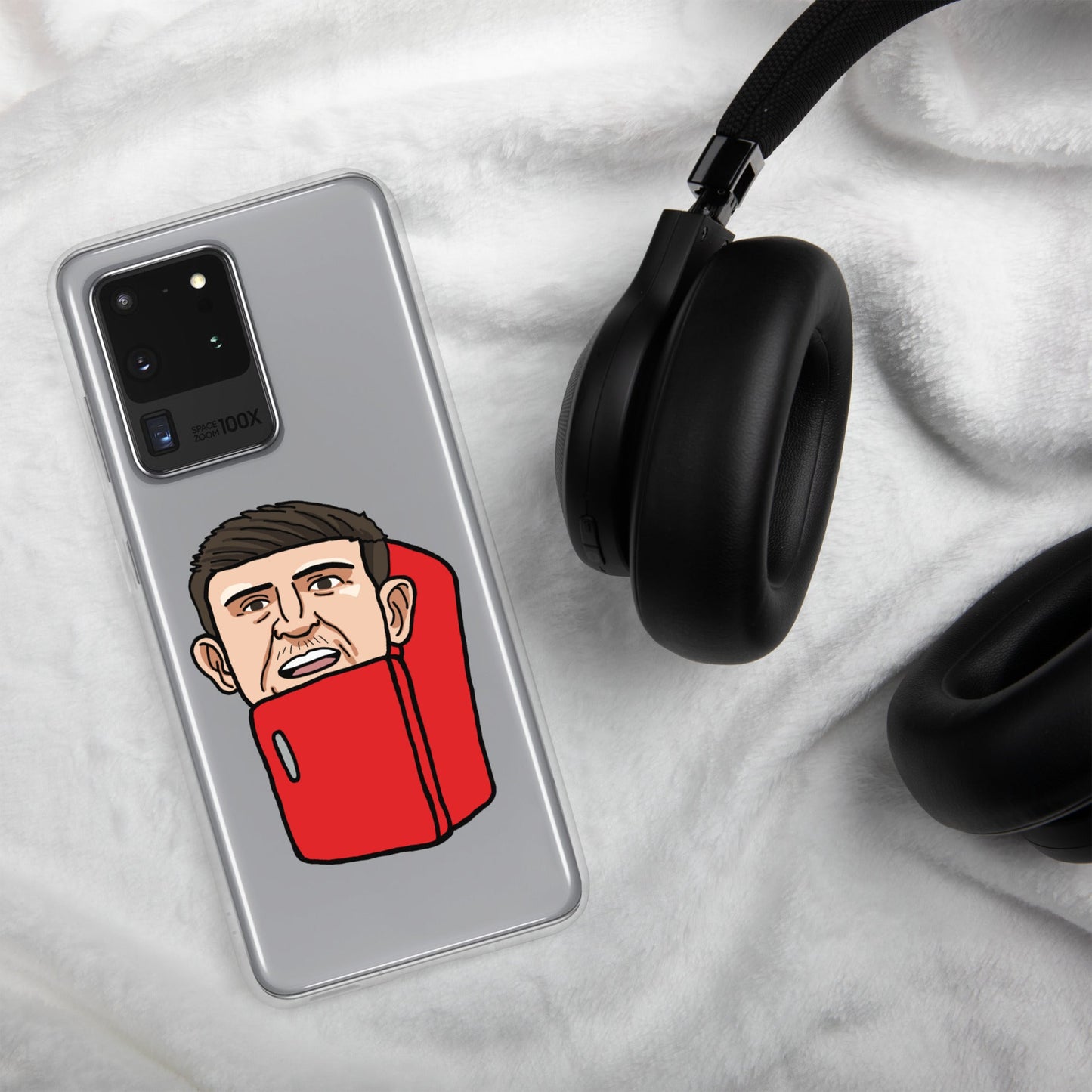 Harry ''The Fridge'' Maguire Clear Case for Samsung® Mobile Phone Cases Football Harry Maguire Manchester United The Fridge Next Cult Brand