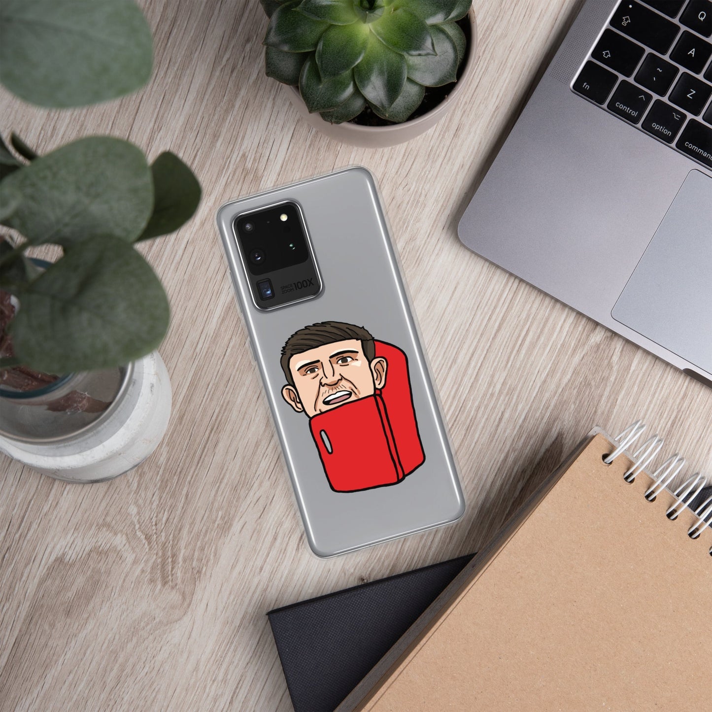 Harry ''The Fridge'' Maguire Clear Case for Samsung® Samsung Galaxy S20 Ultra Mobile Phone Cases Football Harry Maguire Manchester United The Fridge Next Cult Brand