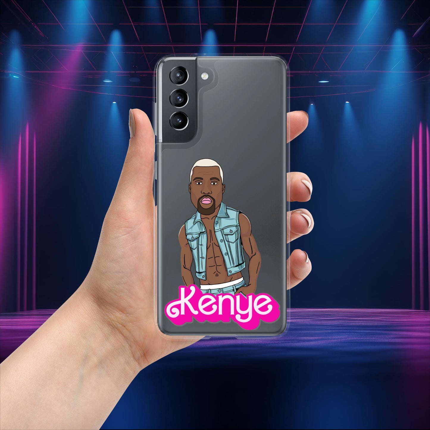 Kenye Barbie Ken Ryan Gosling Kanye West Clear Case for Samsung Samsung Galaxy S21 Mobile Phone Cases Barbie Kanye West Ken Movies Music Next Cult Brand
