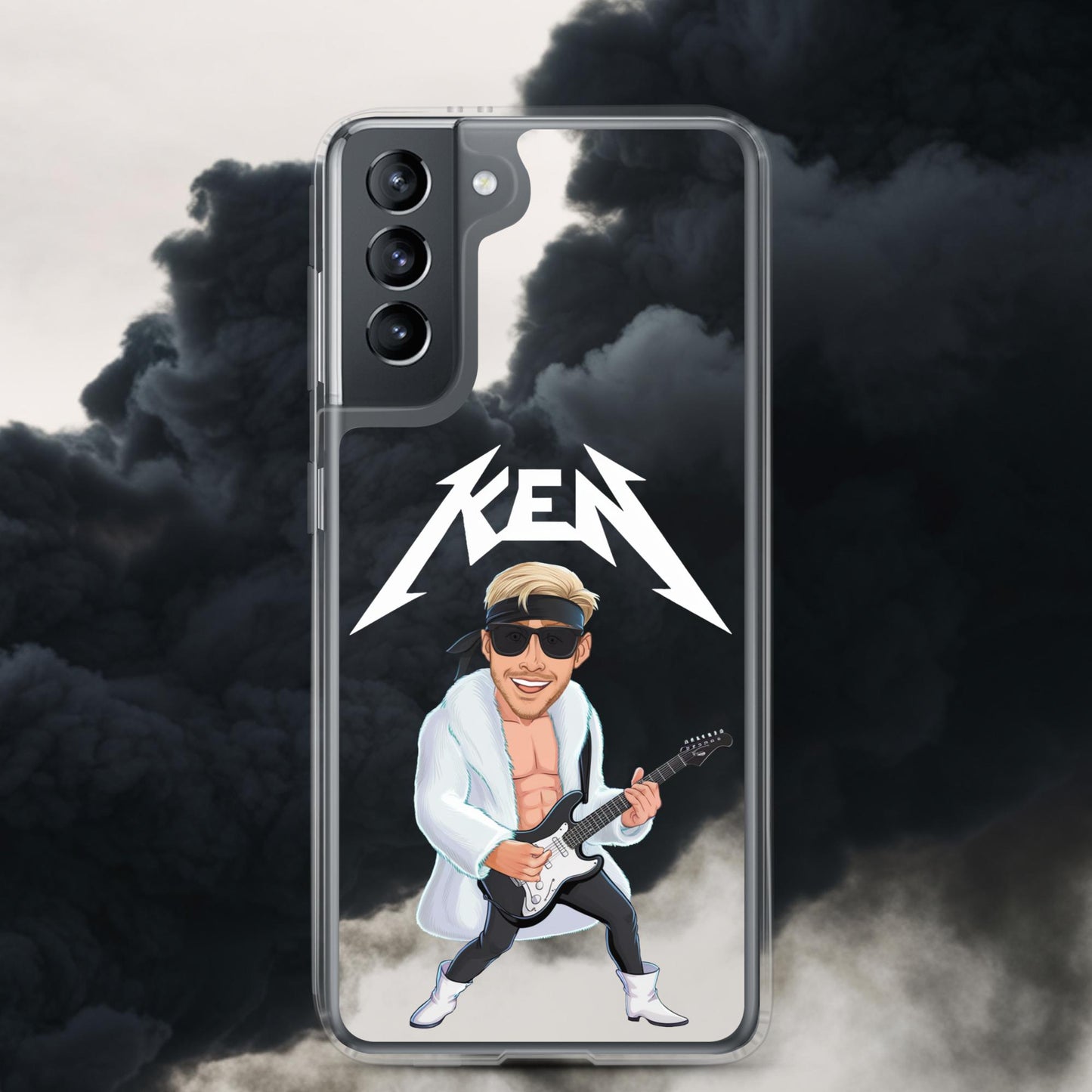 Rockstar Ken Barbie Movie Ryan Gosling Clear Case for Samsung Samsung Galaxy S21 Mobile Phone Cases Barbie Celebrities Ken Movies Ryan Gosling Next Cult Brand