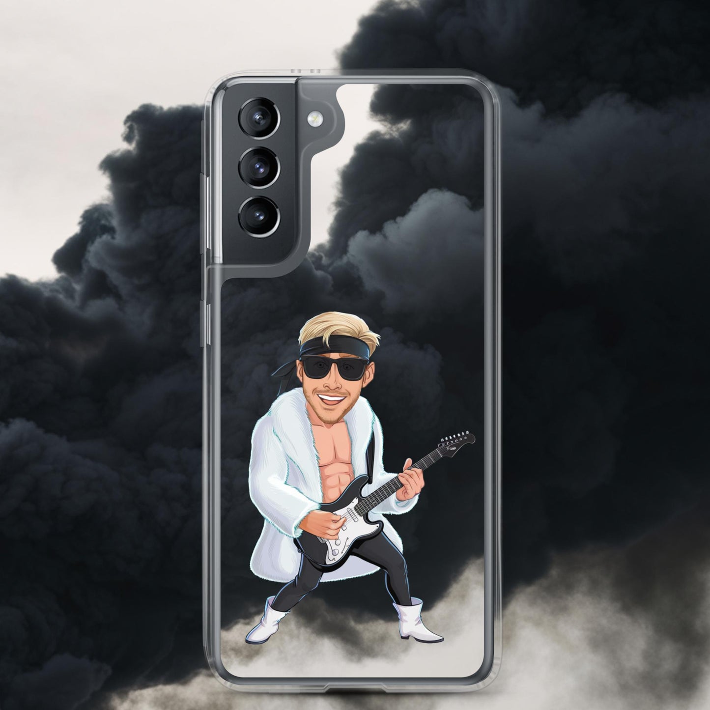 Rockstar Ken Barbie Movie Ryan Gosling Clear Case for Samsung Samsung Galaxy S21 Mobile Phone Cases Barbie Celebrities Ken Movies Music Rock Music Ryan Gosling Next Cult Brand