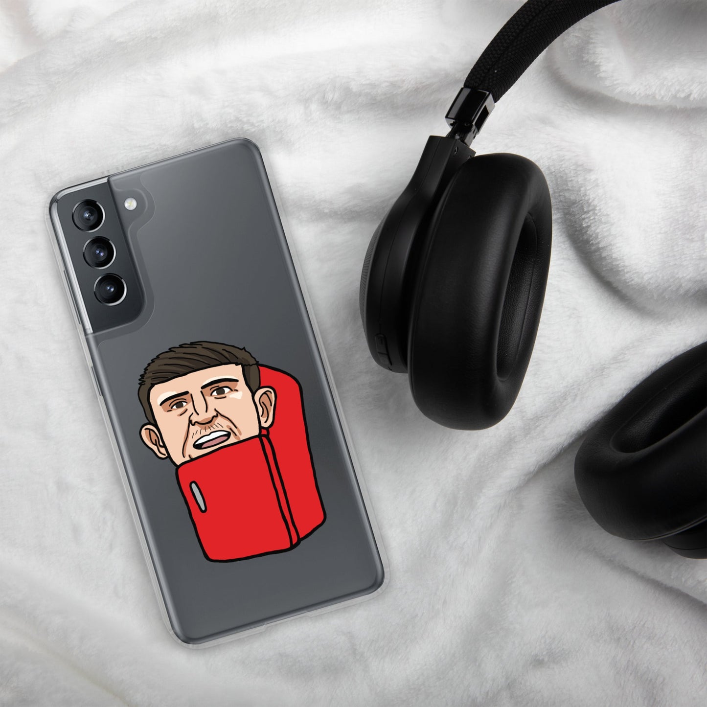 Harry ''The Fridge'' Maguire Clear Case for Samsung® Mobile Phone Cases Football Harry Maguire Manchester United The Fridge Next Cult Brand