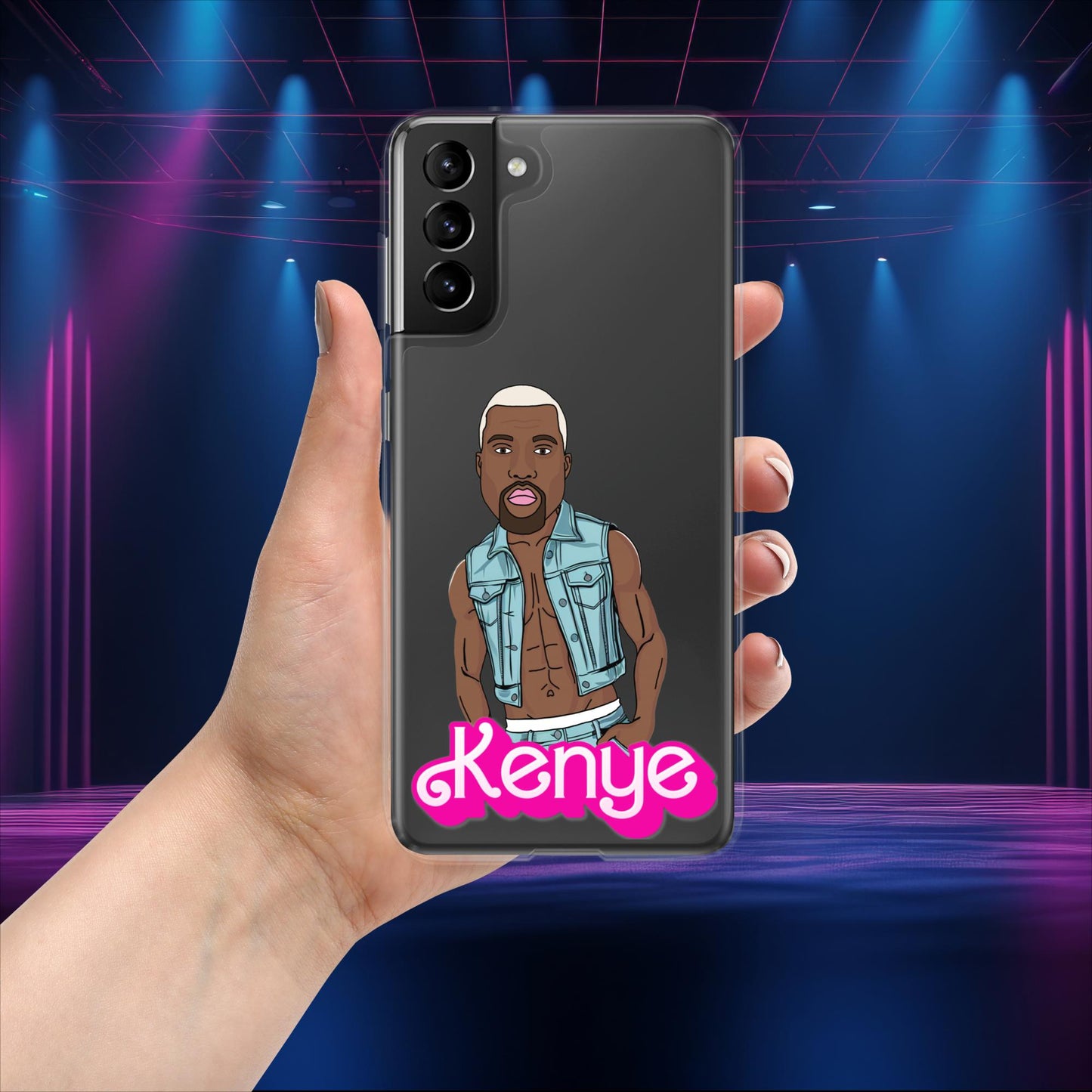 Kenye Barbie Ken Ryan Gosling Kanye West Clear Case for Samsung Samsung Galaxy S21 Plus Mobile Phone Cases Barbie Kanye West Ken Movies Music Next Cult Brand
