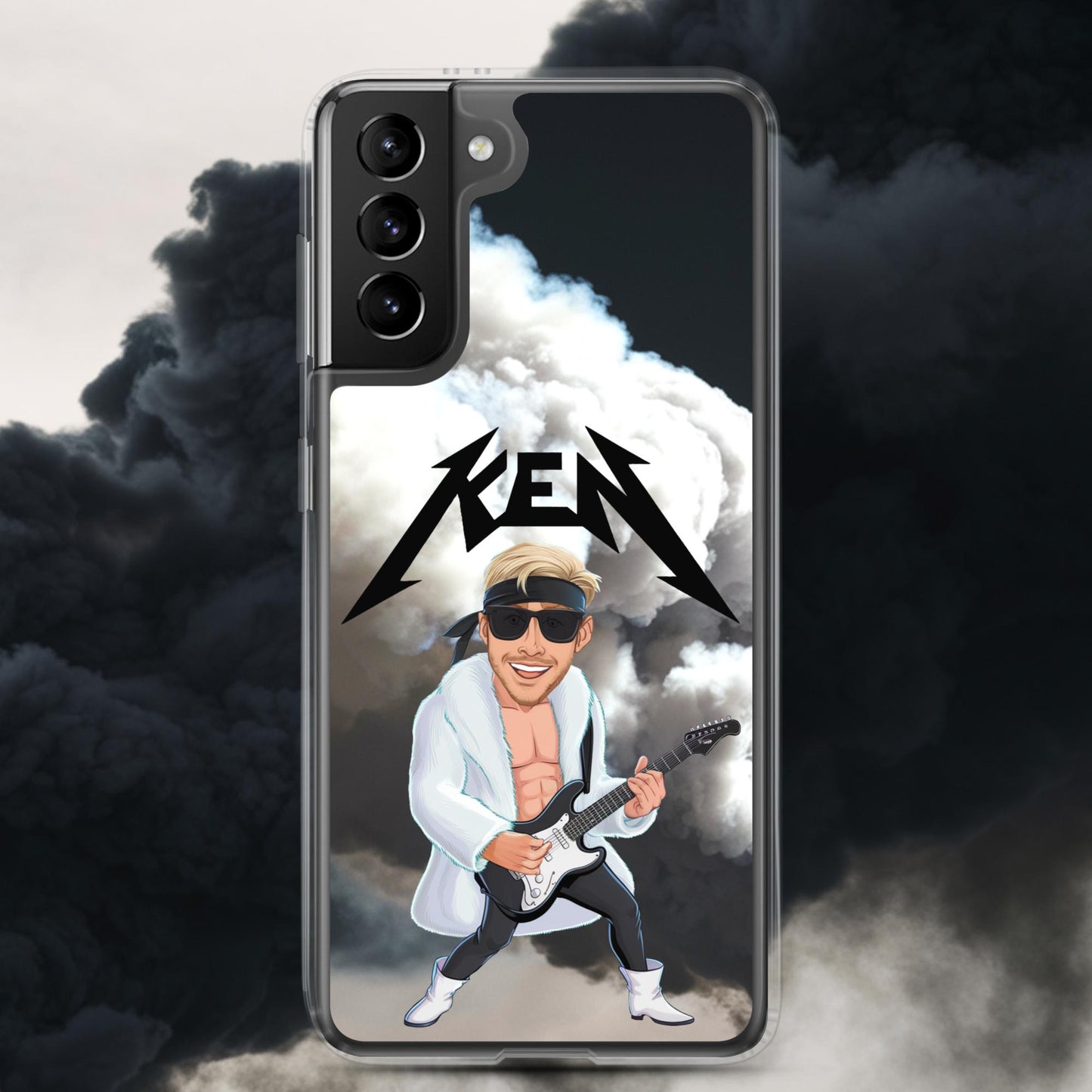 Rockstar Ken Barbie Movie Ryan Gosling Clear Case for Samsung Samsung Galaxy S21 Plus Mobile Phone Cases Barbie Celebrities Ken Movies Ryan Gosling Next Cult Brand