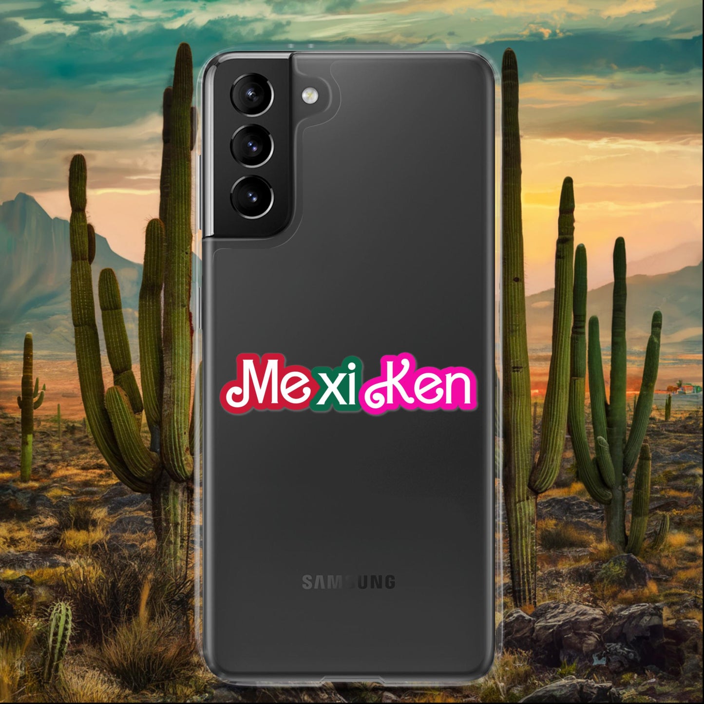 MexiKen Ken Barbie Mexico Mexican Mexicana Latino Latina Latinx Clear Case for Samsung Samsung Galaxy S21 Plus Mobile Phone Cases Barbie Ken Mexico Movies Next Cult Brand