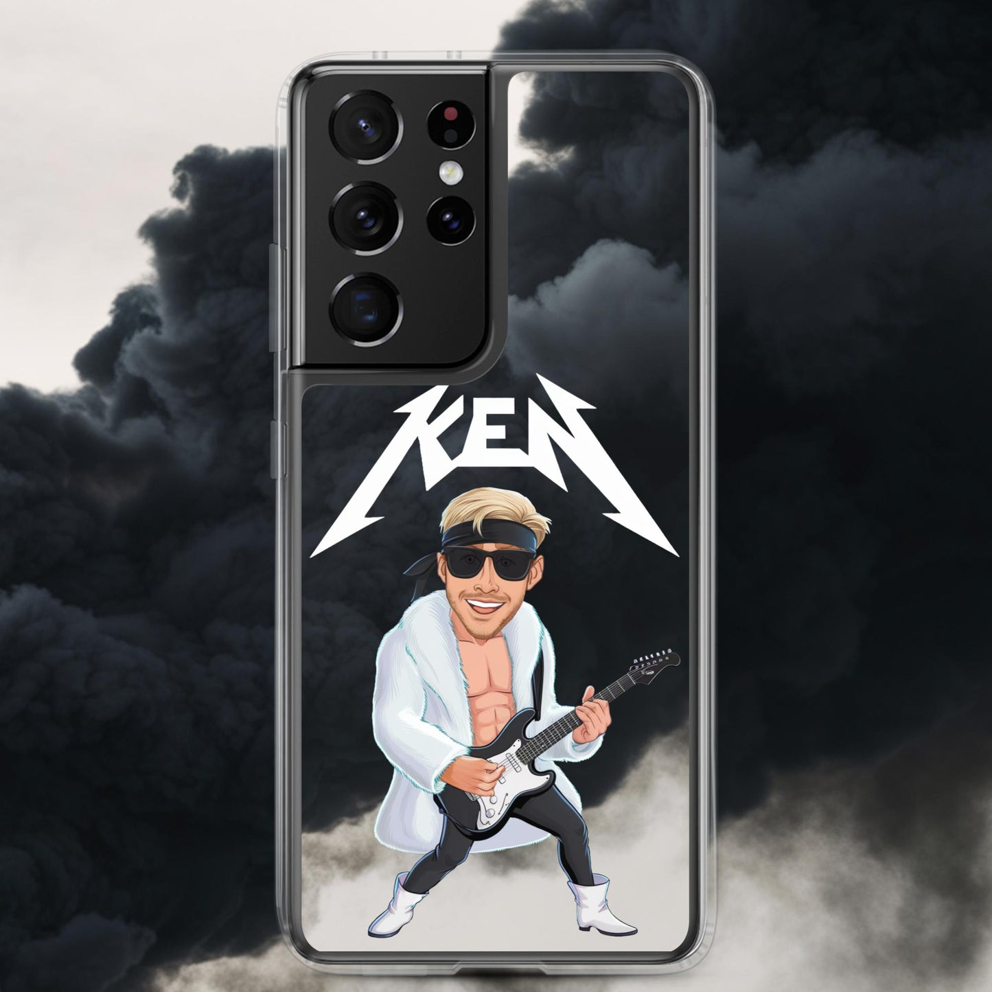 Rockstar Ken Barbie Movie Ryan Gosling Clear Case for Samsung Samsung Galaxy S21 Ultra Mobile Phone Cases Barbie Celebrities Ken Movies Ryan Gosling Next Cult Brand