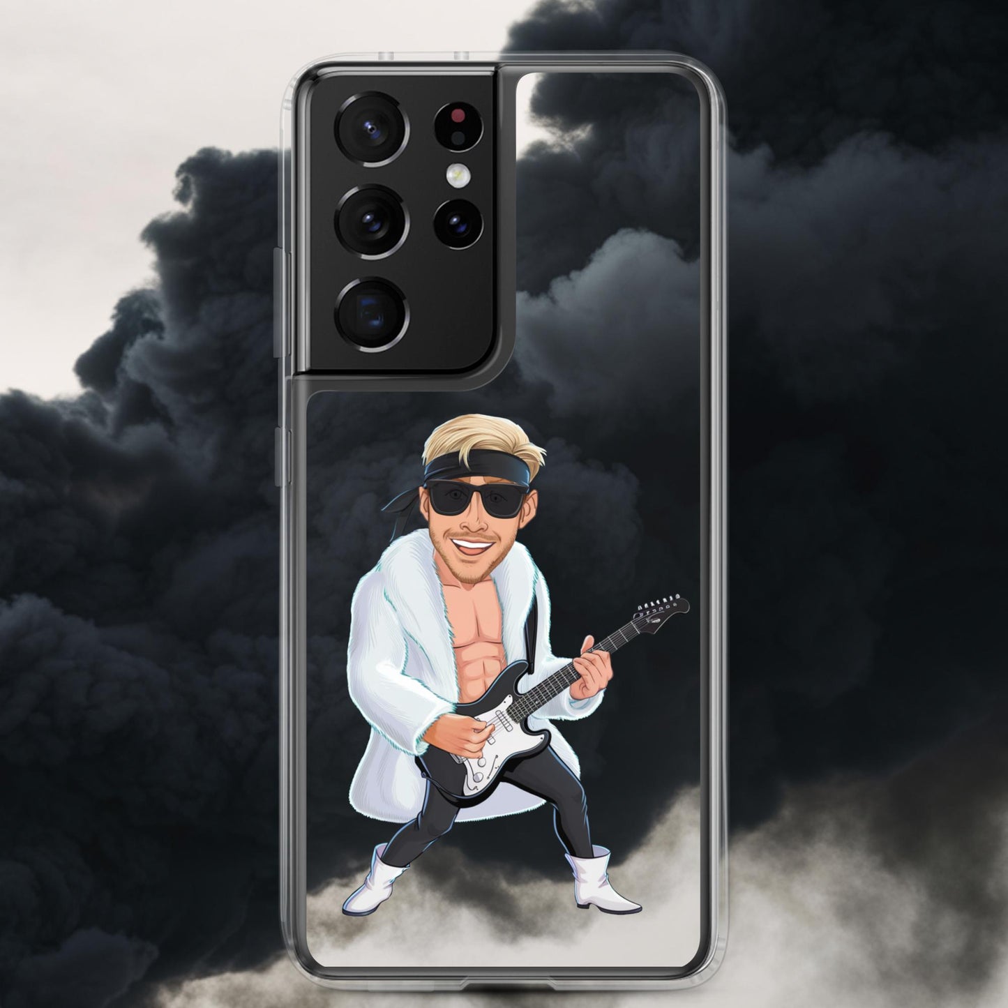Rockstar Ken Barbie Movie Ryan Gosling Clear Case for Samsung Samsung Galaxy S21 Ultra Mobile Phone Cases Barbie Celebrities Ken Movies Music Rock Music Ryan Gosling Next Cult Brand