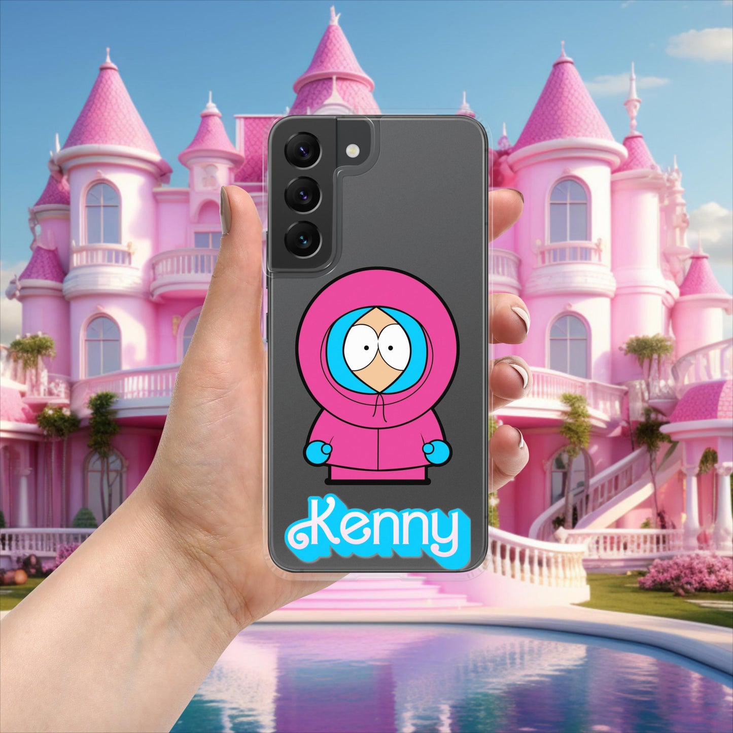 Kenny McCormick Ken Ryan Gosling Barbie South Park Kenny Clear Case for Samsung Samsung Galaxy S22 Mobile Phone Cases Barbie Ken Kenny Movies South Park TV Shows Next Cult Brand
