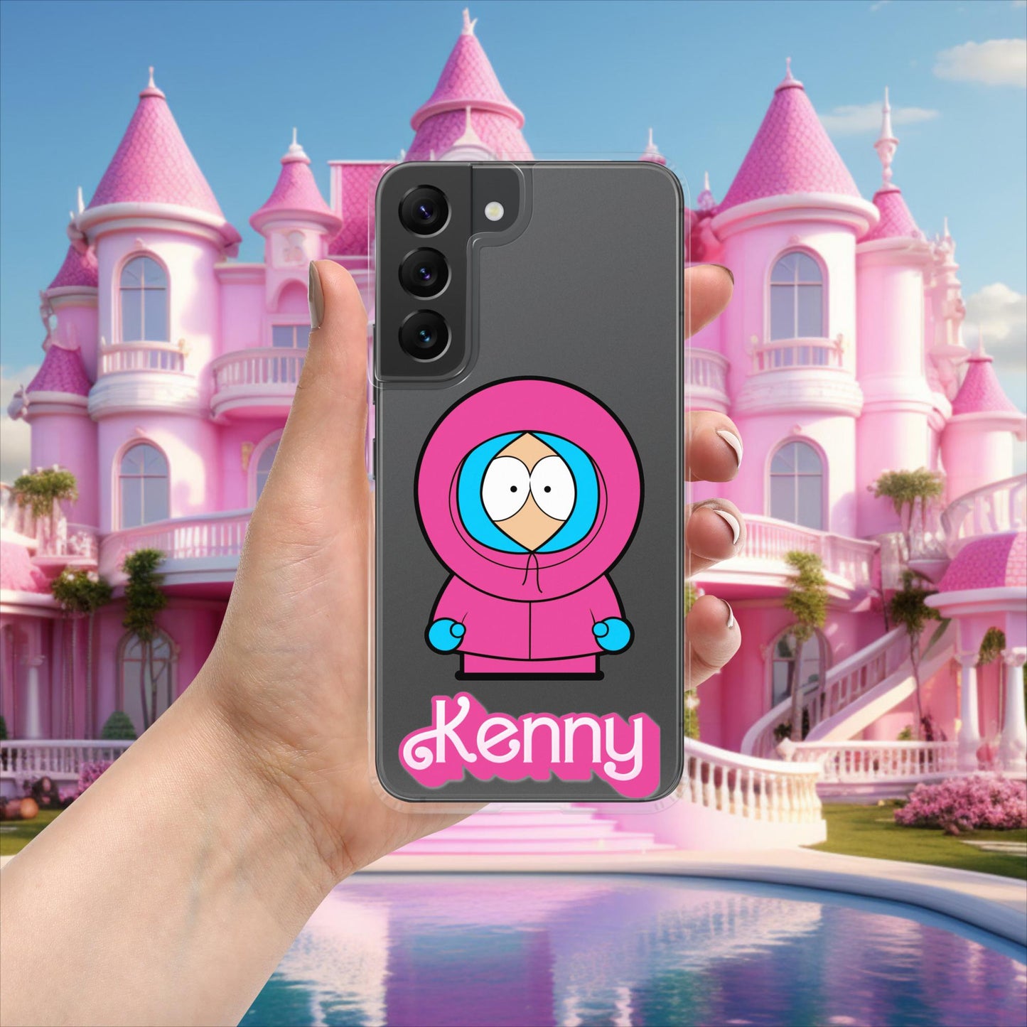 Kenny McCormick Ken Ryan Gosling Barbie South Park Kenny Clear Case for Samsung Samsung Galaxy S22 Mobile Phone Cases Barbie Ken Kenny Movies South Park TV Shows Next Cult Brand