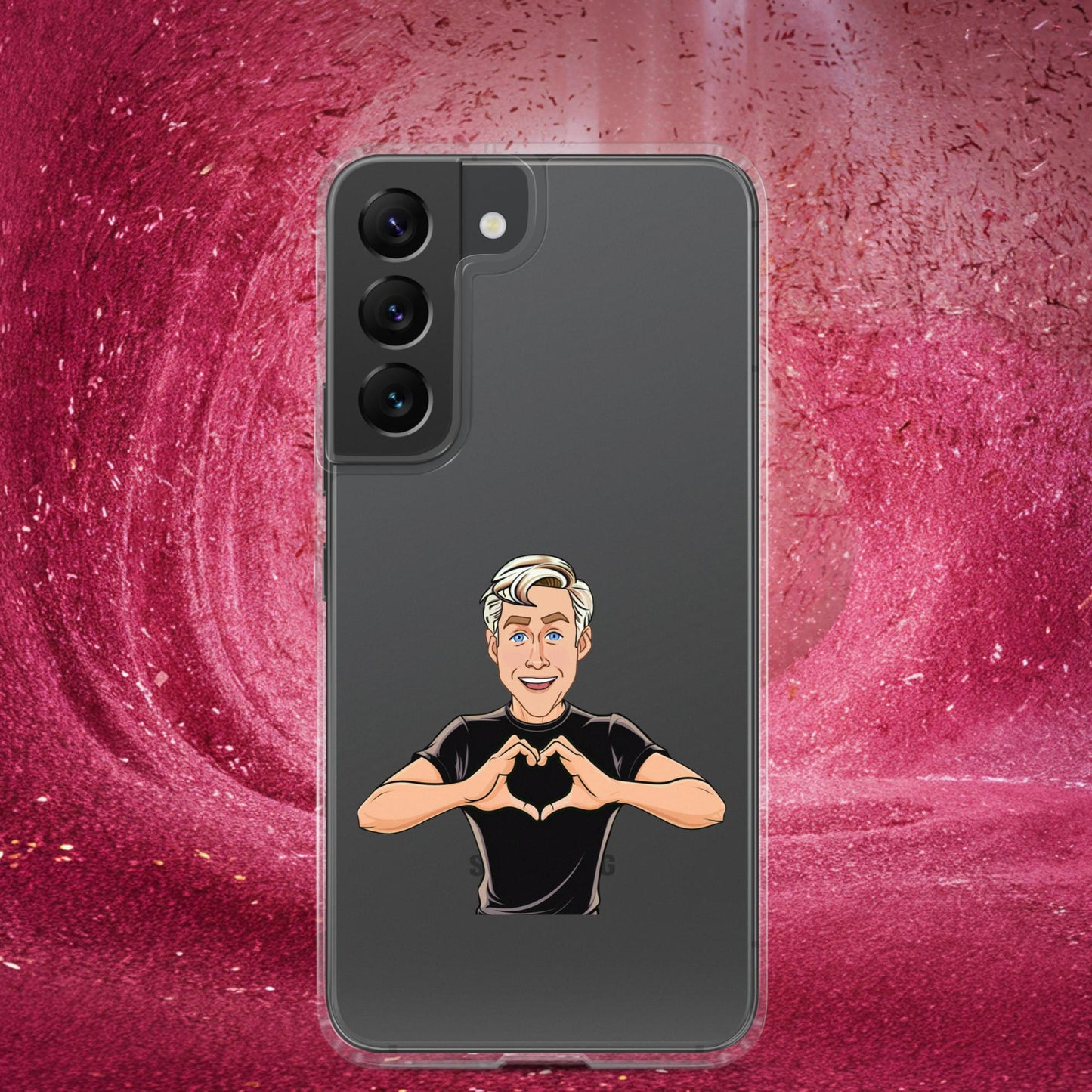 I Love Ryan Gosling Ken Barbie Movie I am Kenough Clear Case for Samsung Samsung Galaxy S22 Mobile Phone Cases Barbie Celebrities Ken Movies Ryan Gosling Next Cult Brand