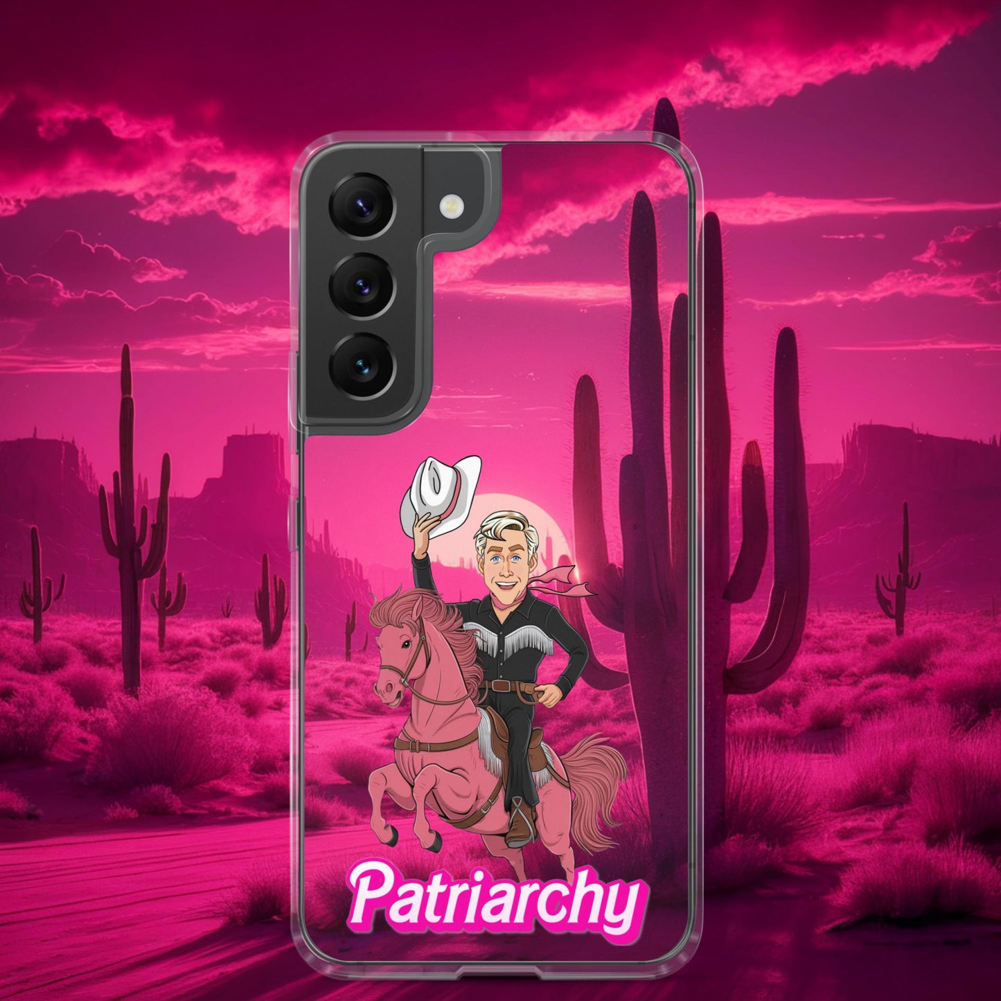 Ken Barbie Movie When I found out the patriarchy wasn't just about horses, I lost interest Clear Case for Samsung Samsung Galaxy S22 Mobile Phone Cases Barbie Celebrities Ken Movies Ryan Gosling Next Cult Brand